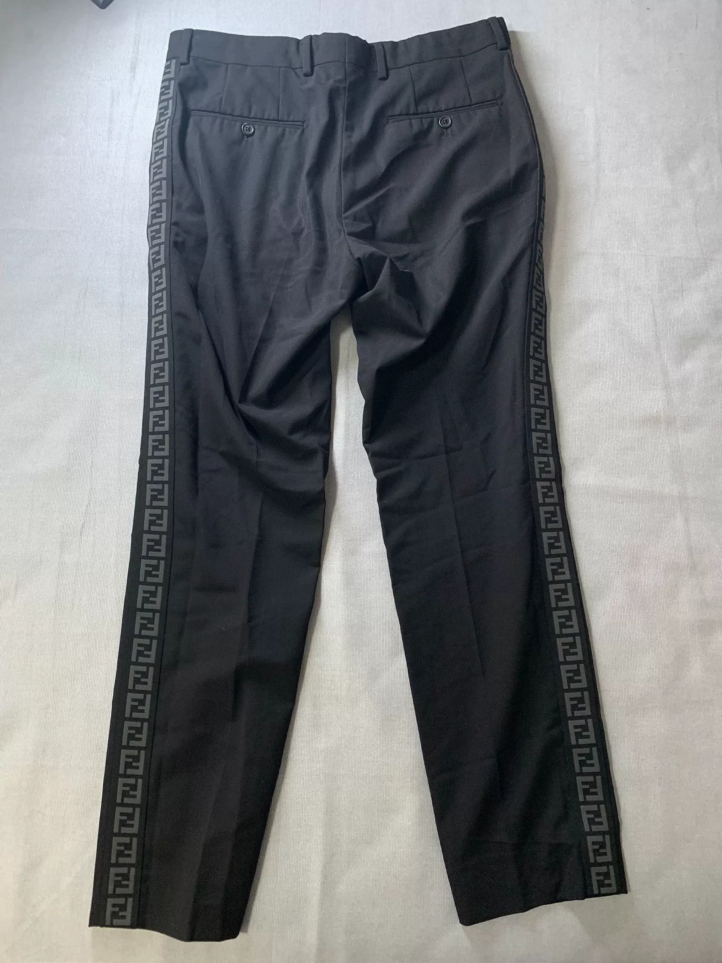 Fendi Fendi Wool Logo Chino Pants Size US 30 / EU 46 - 2 Thumbnail