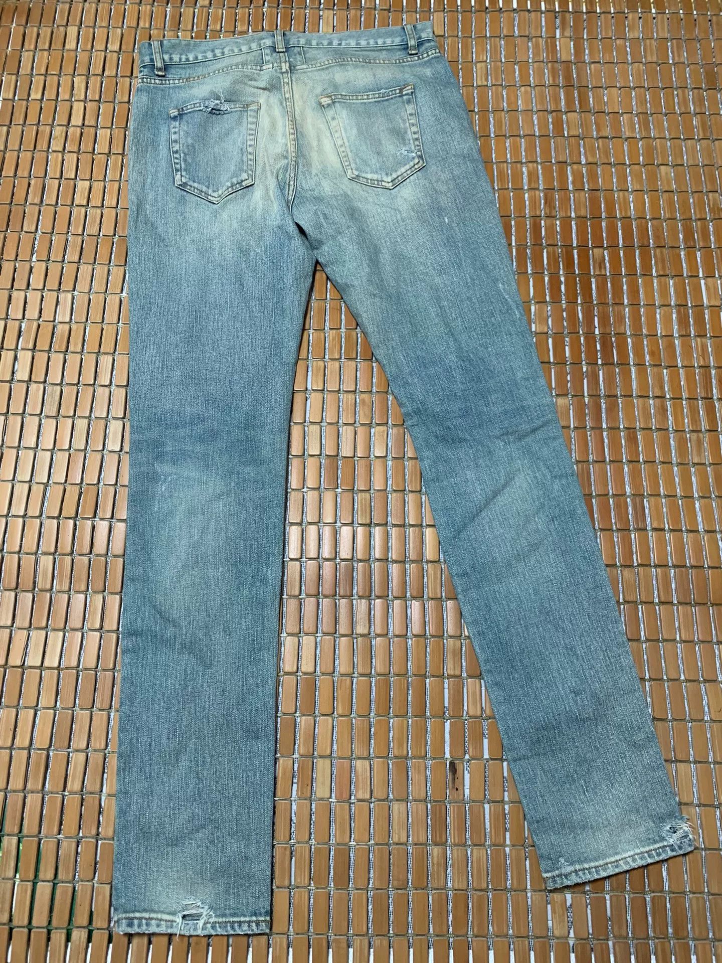 Saint Laurent Paris Saint Laurent SLP Washed Distressed Jeans Size US 31 - 2 Thumbnail