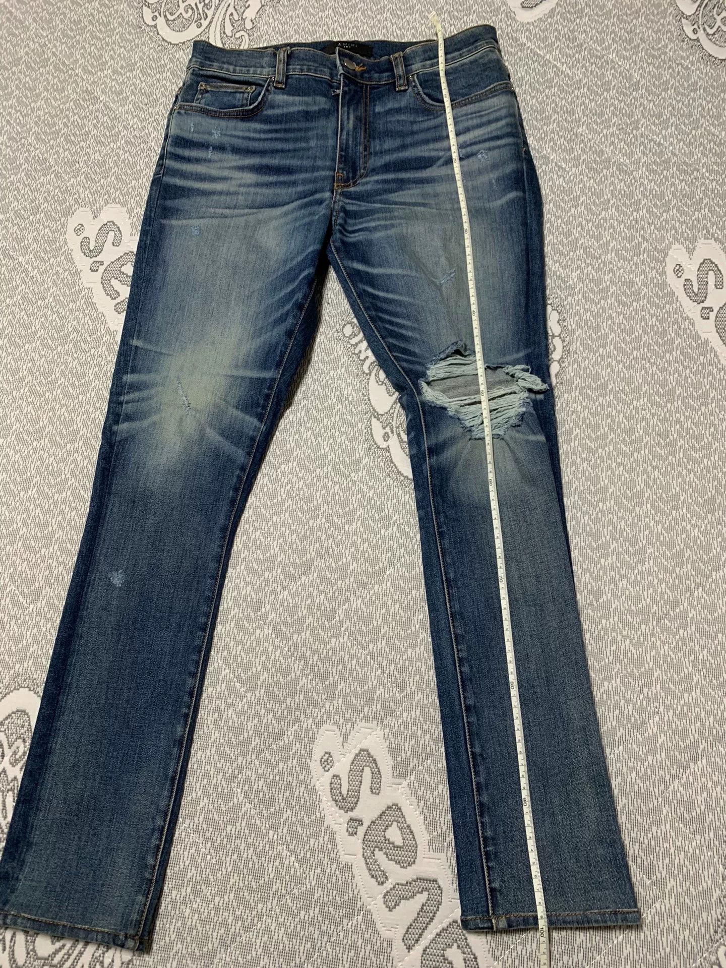Amiri AMIRI Distressed Washed Jeans Size US 31 - 6 Thumbnail