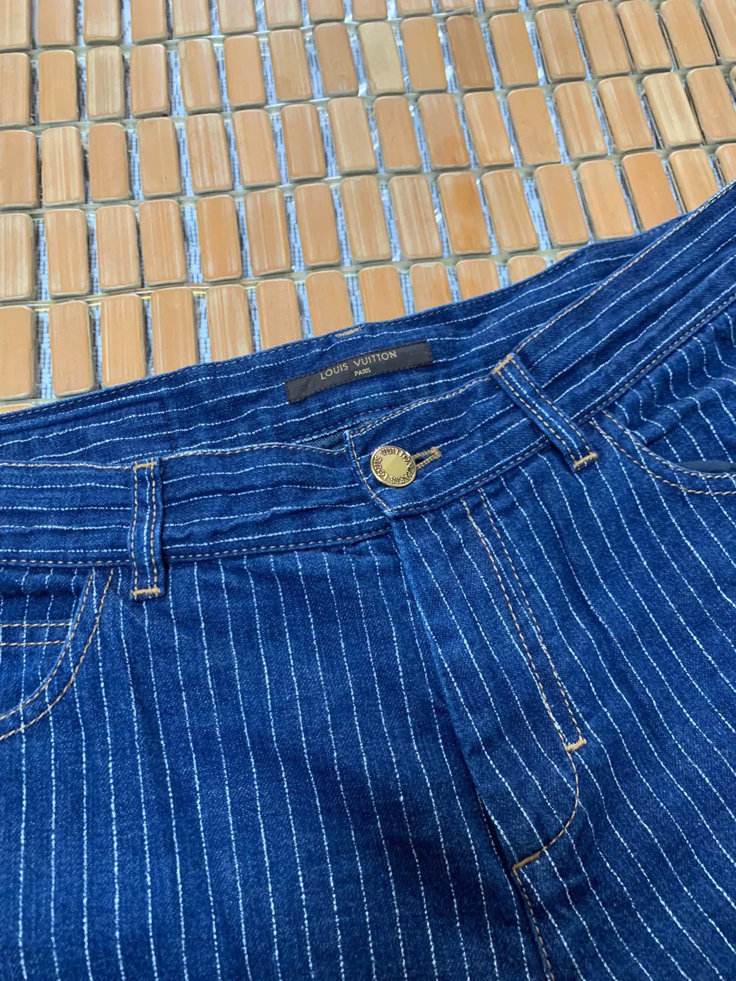 Louis Vuitton Louis Vuitton Striped Denim Casual Pants Size US 31 - 3 Thumbnail