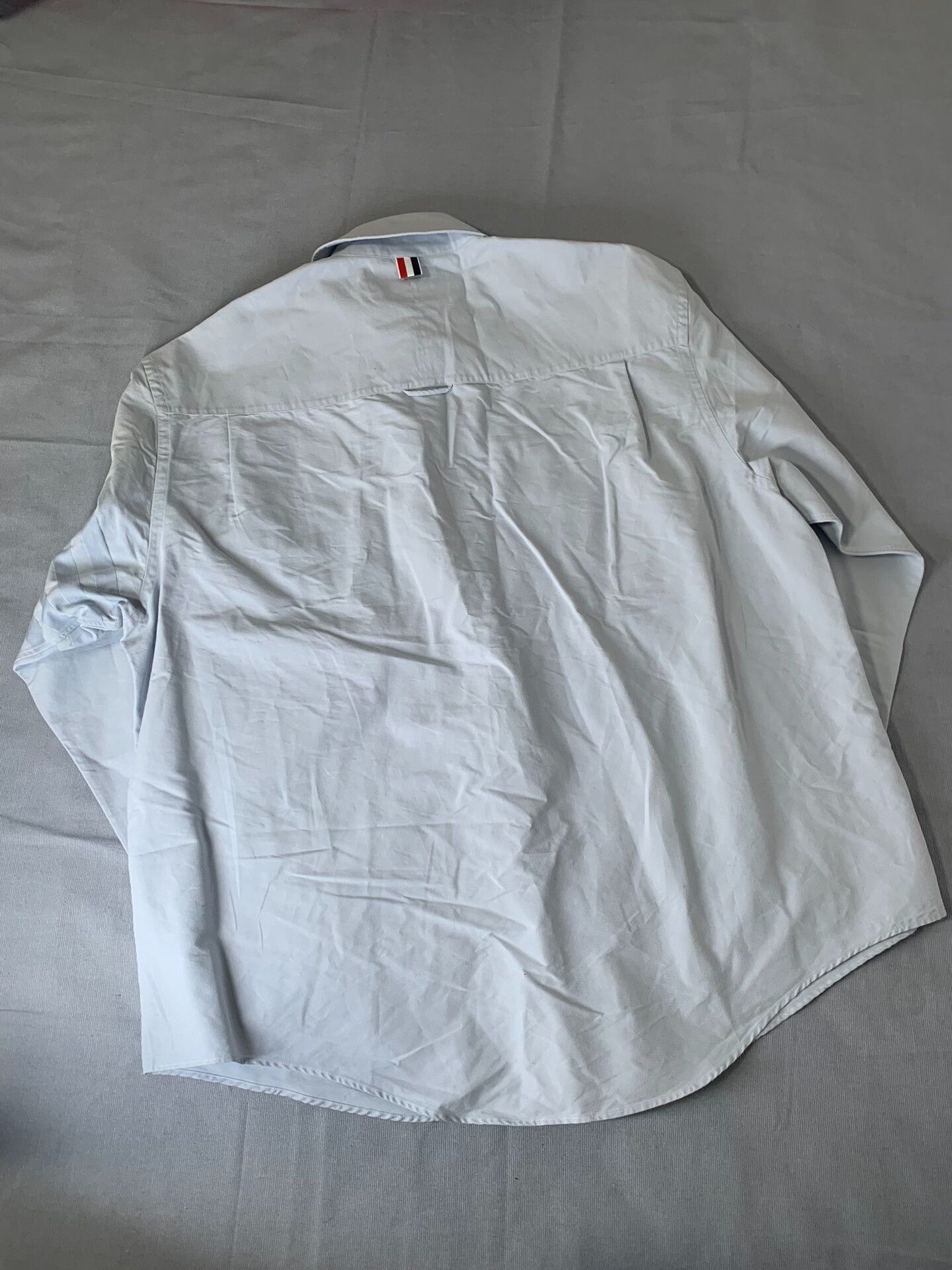 Thom Browne Thom Browne Classic Four-Bar Oversized Shirt Size US L / EU 52-54 / 3 - 2 Thumbnail