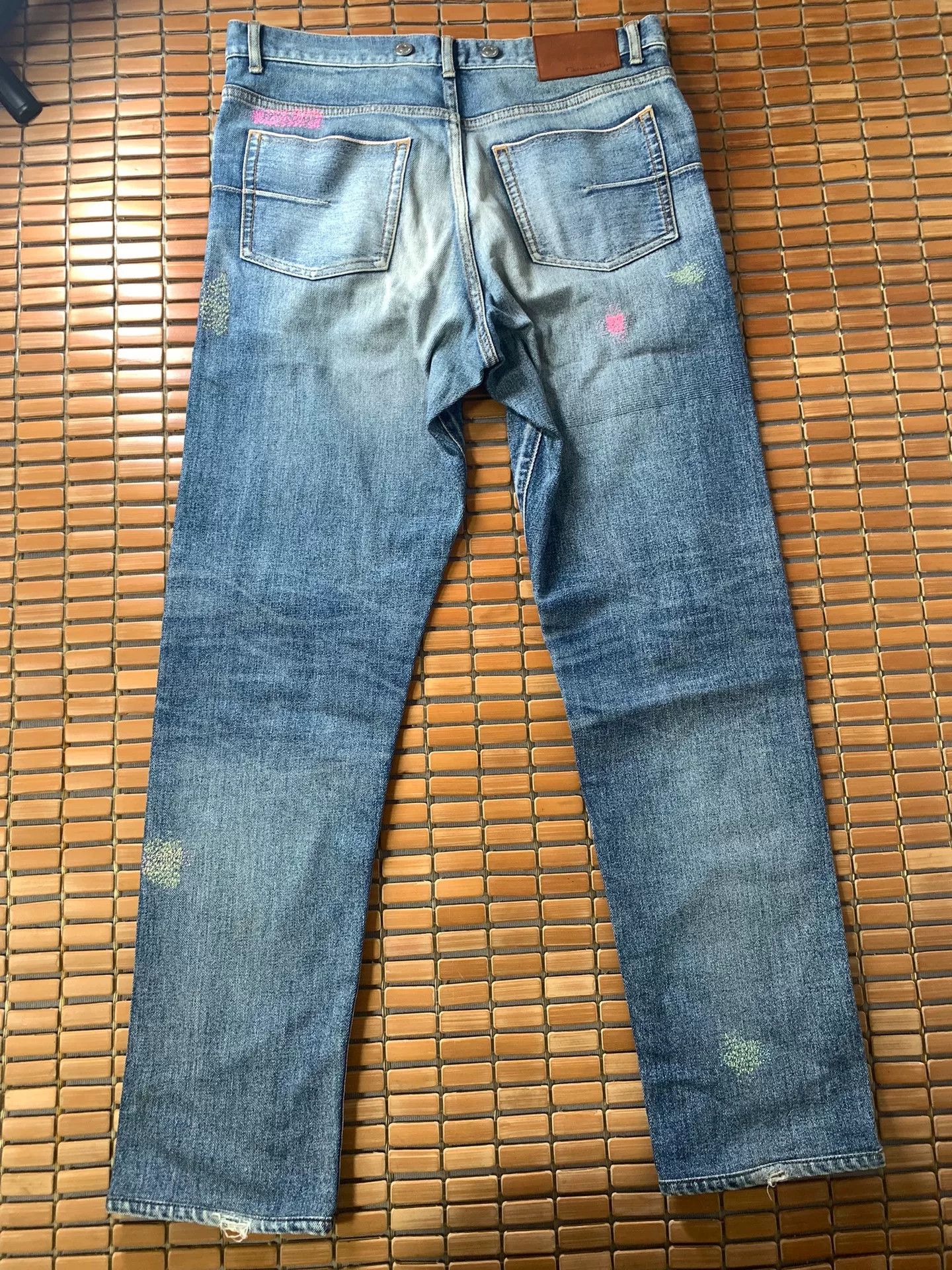 Dior Dior CD Embroidered Jeans Size US 31 - 3 Thumbnail