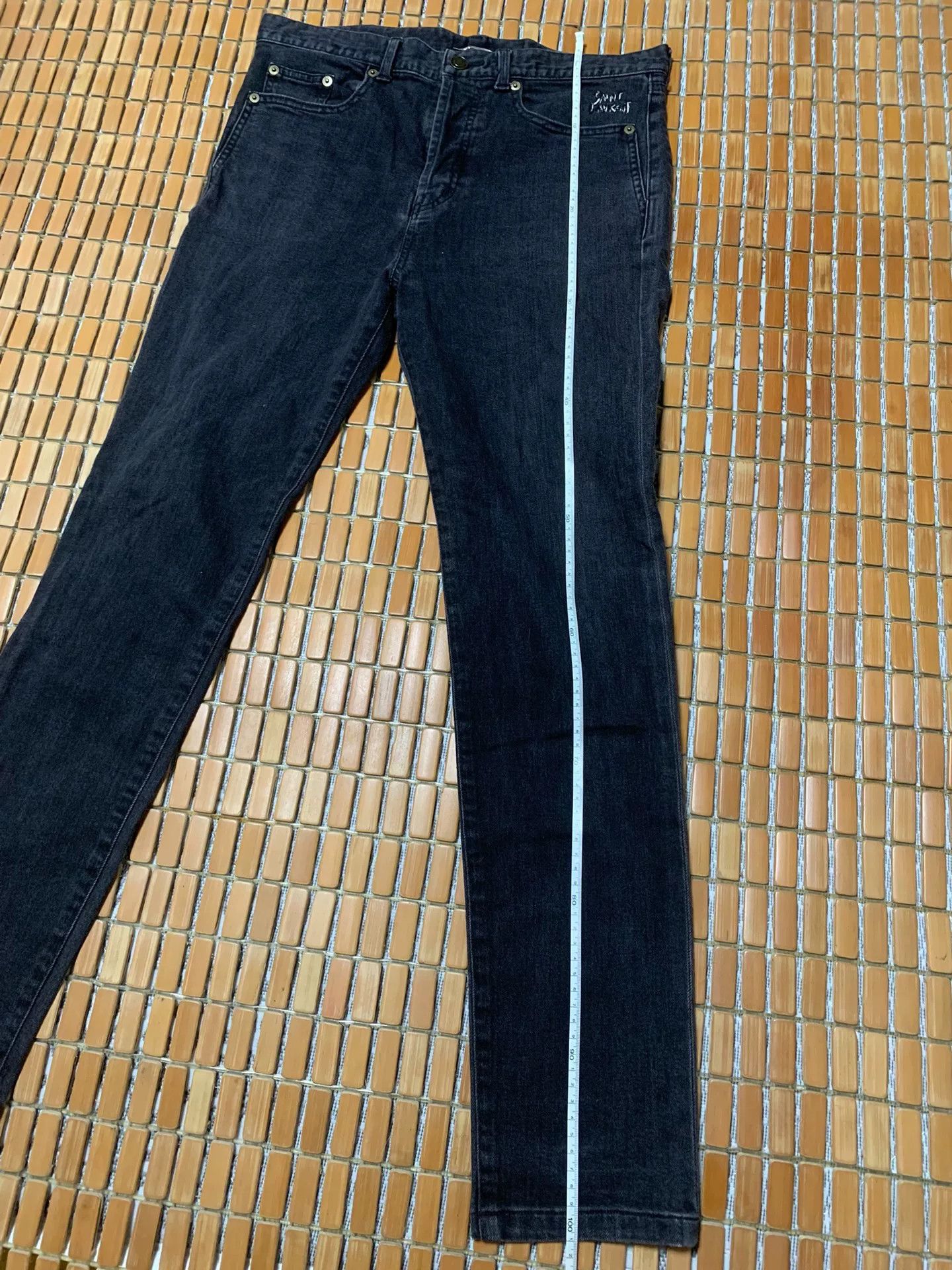 Saint Laurent Paris Saint Laurent SLP Embroidered Washed Jeans Size US 31 - 6 Thumbnail