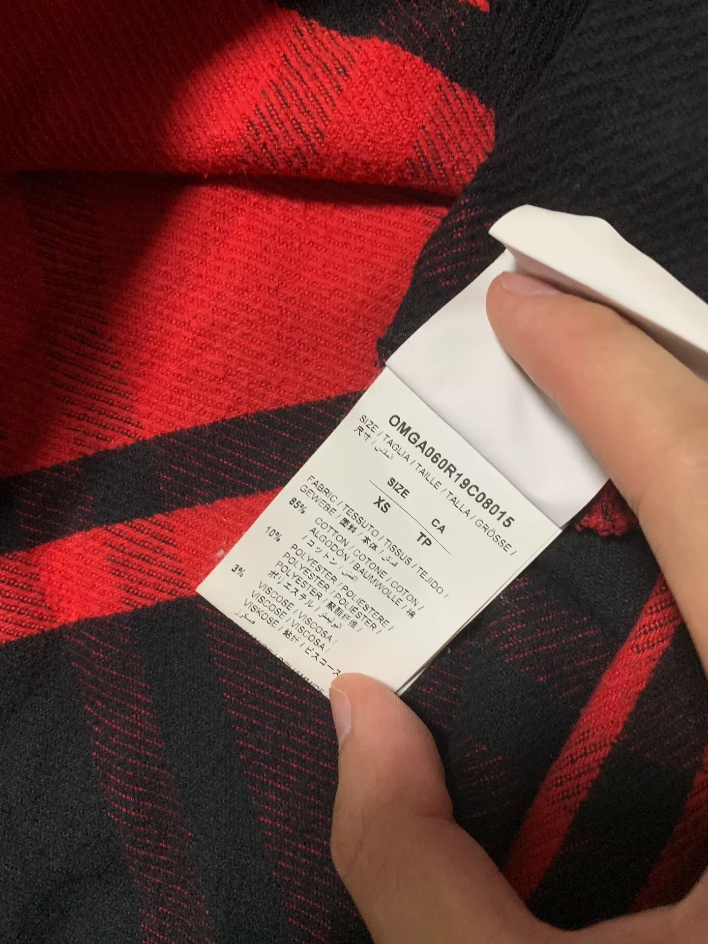 Off-White OFF-WHITE Plaid Stripe Print Shirt Size US XS / EU 42 / 0 - 5 Thumbnail