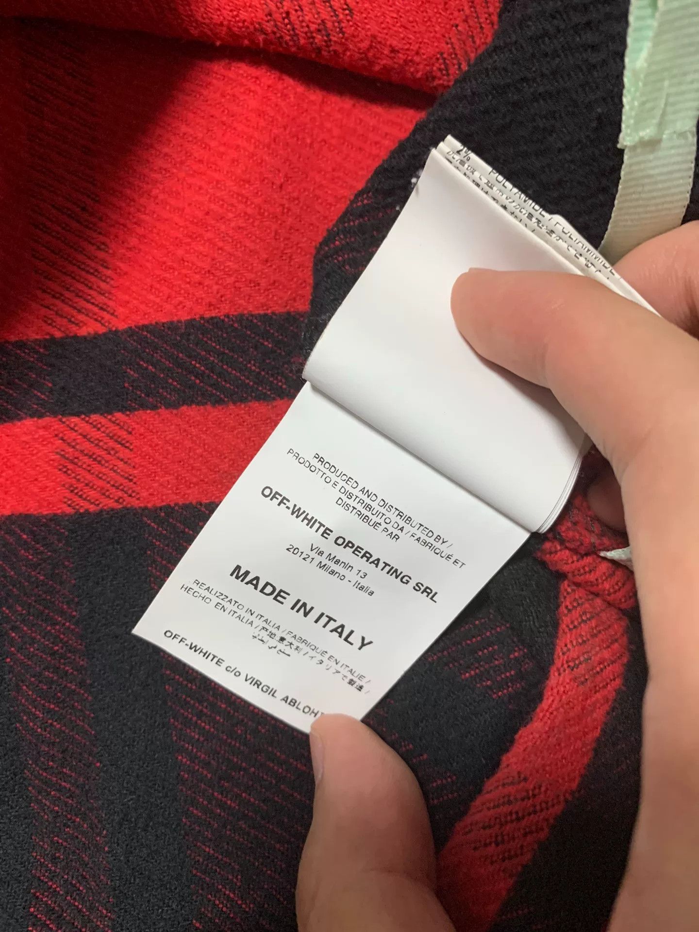 Off-White OFF-WHITE Plaid Stripe Print Shirt Size US XS / EU 42 / 0 - 6 Thumbnail