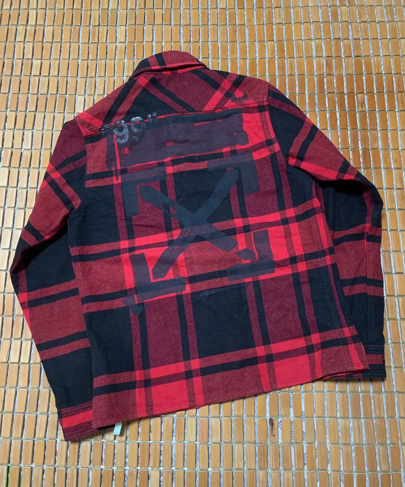 Off-White OFF-WHITE Plaid Stripe Print Shirt Size US XS / EU 42 / 0 - 2 Thumbnail