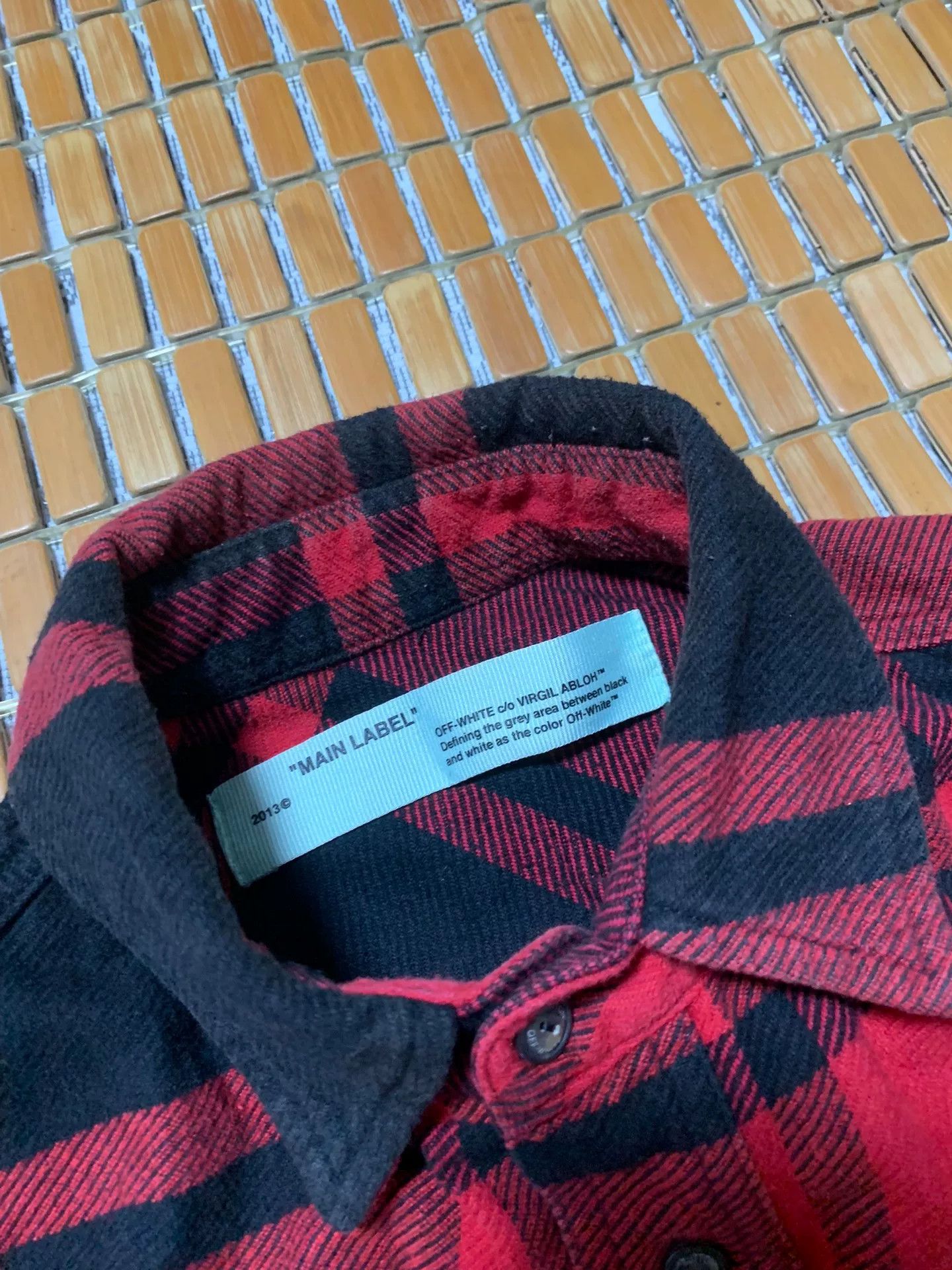 Off-White OFF-WHITE Plaid Stripe Print Shirt Size US XS / EU 42 / 0 - 3 Thumbnail