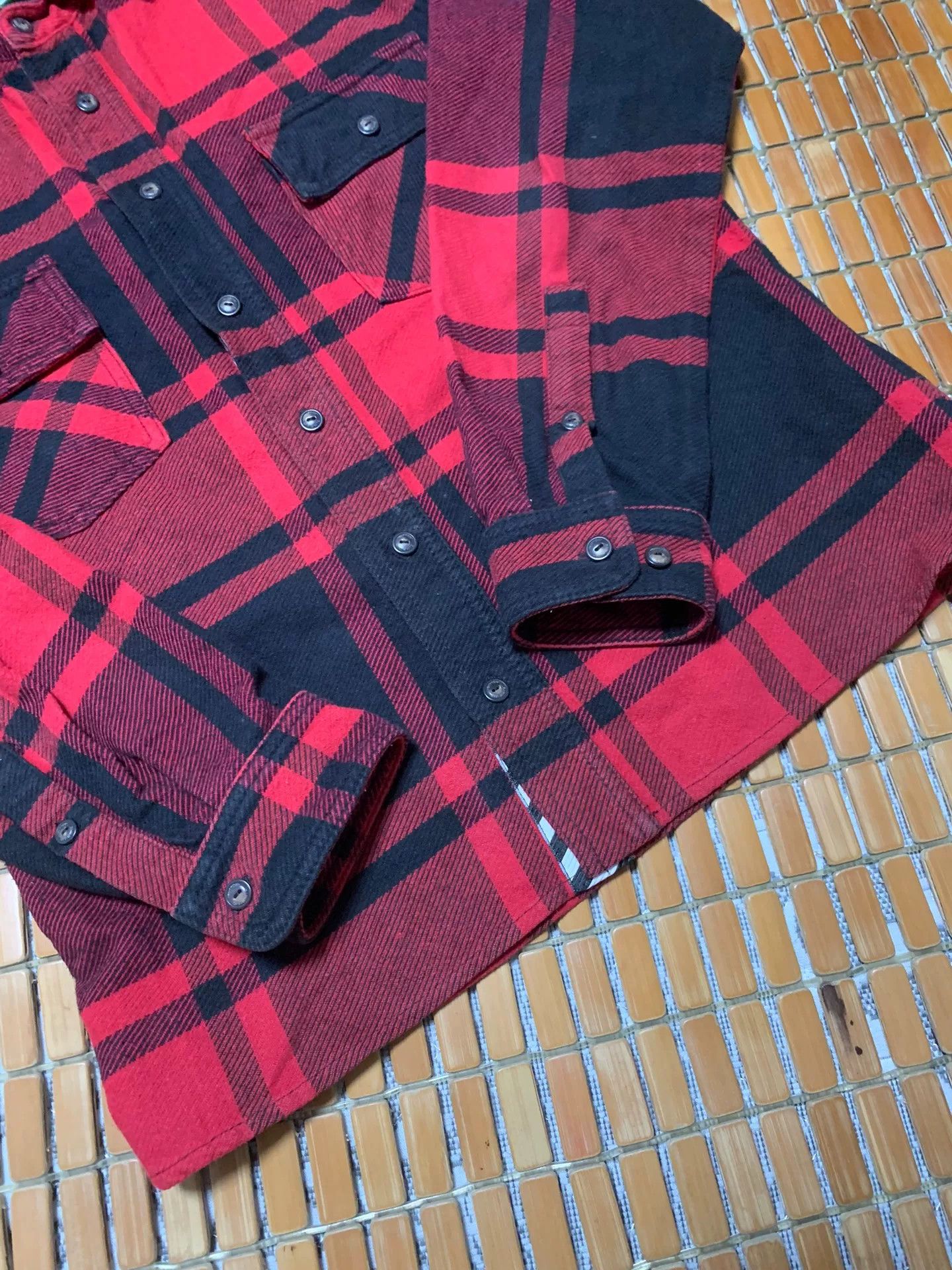 Off-White OFF-WHITE Plaid Stripe Print Shirt Size US XS / EU 42 / 0 - 4 Thumbnail