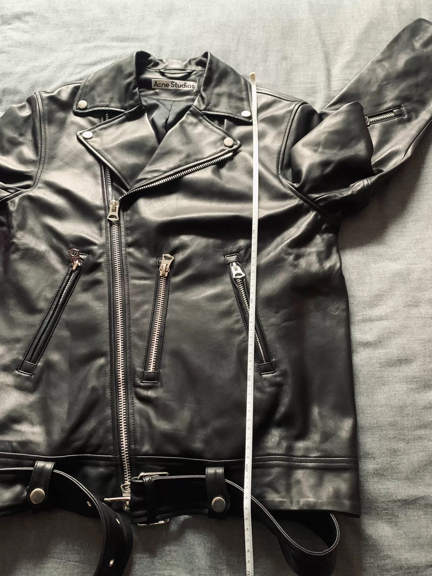 Acne Studios Acne Studios Lambskin Multi-Zip Moto Jacket Size US S / EU 44-46 / 1 - 8 Thumbnail