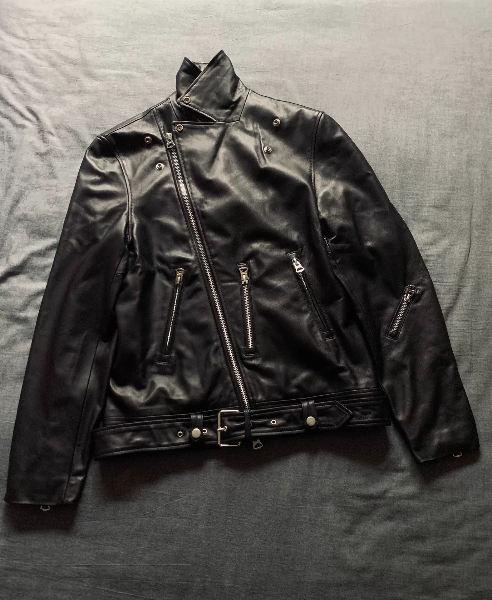 Acne Studios Acne Studios Lambskin Multi-Zip Moto Jacket Size US S / EU 44-46 / 1 - 3 Thumbnail