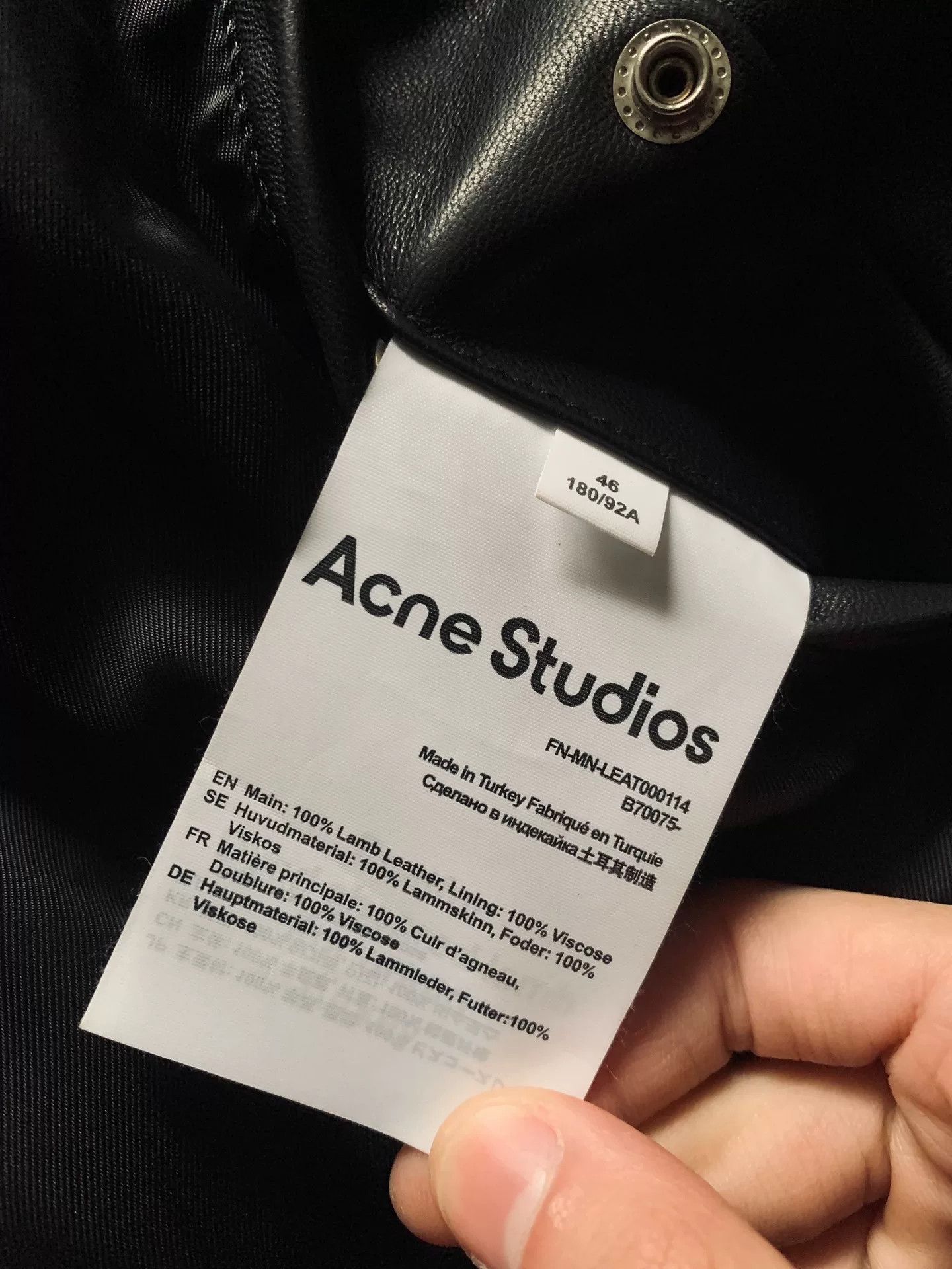Acne Studios Acne Studios Lambskin Multi-Zip Moto Jacket Size US S / EU 44-46 / 1 - 5 Thumbnail
