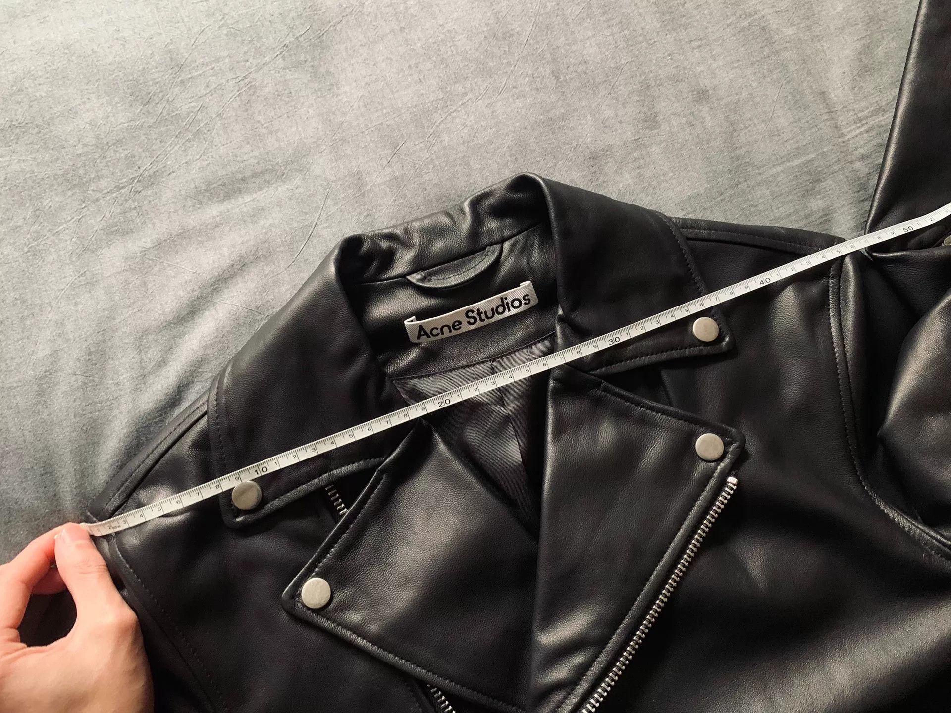 Acne Studios Acne Studios Lambskin Multi-Zip Moto Jacket Size US S / EU 44-46 / 1 - 7 Thumbnail