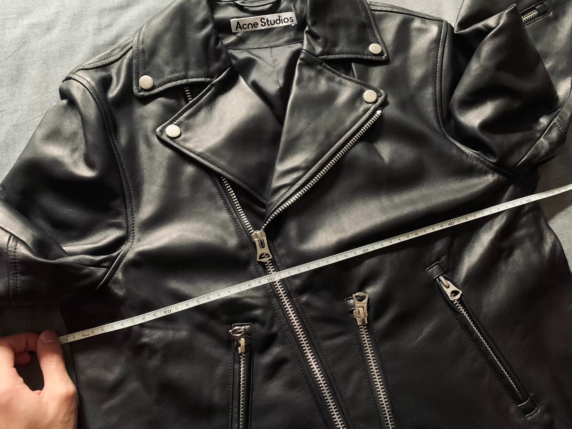 Acne Studios Acne Studios Lambskin Multi-Zip Moto Jacket Size US S / EU 44-46 / 1 - 6 Thumbnail