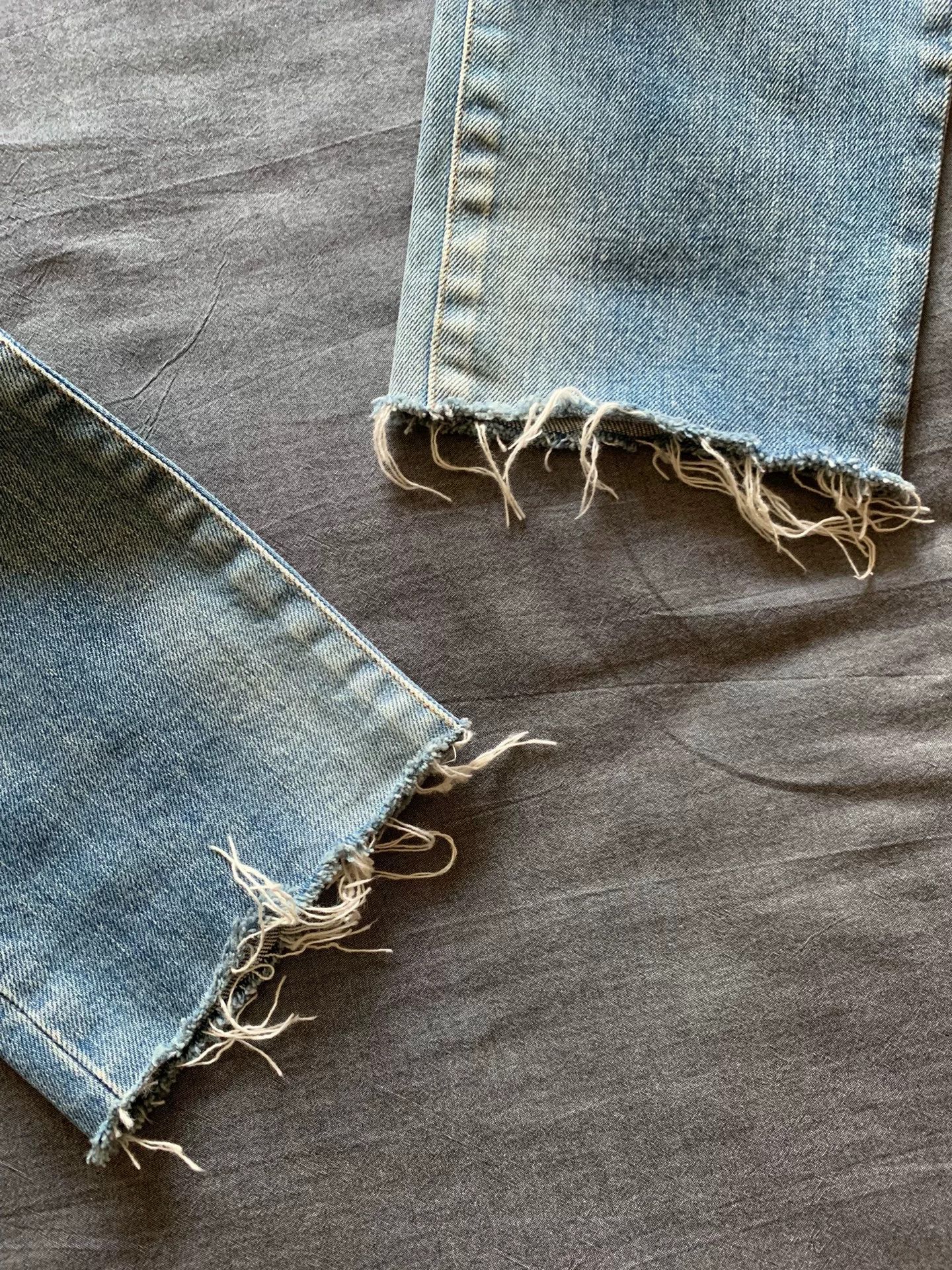 Saint Laurent Paris SAINT LAURENT Washed Frayed Jeans Size US 32 / EU 48 - 4 Thumbnail