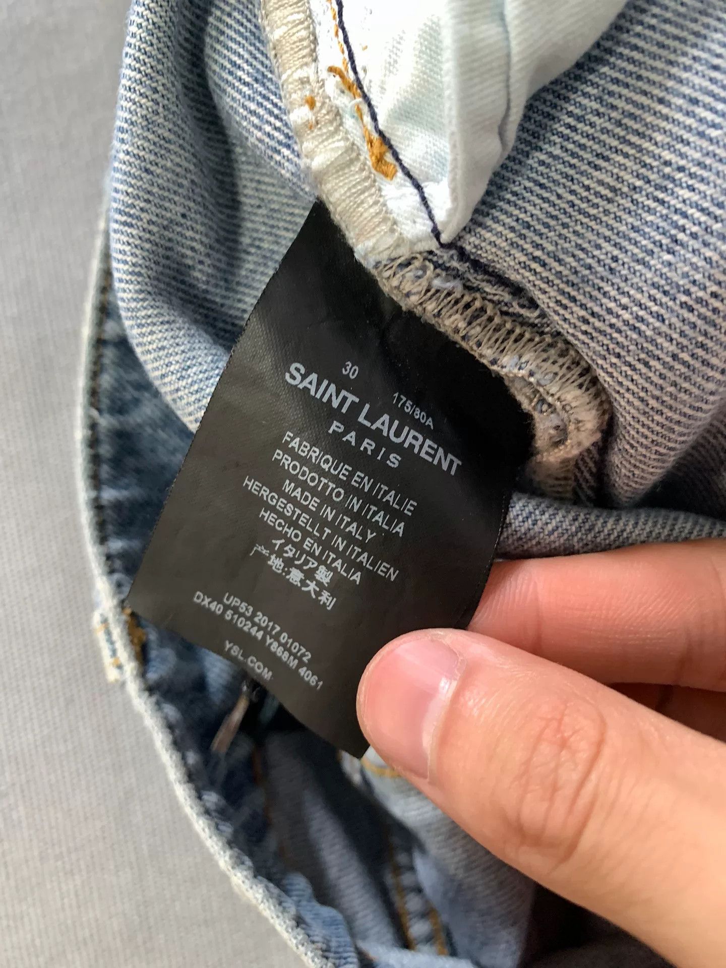 Saint Laurent Paris Saint Laurent SLP D02 Distressed Jeans Size US 30 / EU 46 - 5 Thumbnail