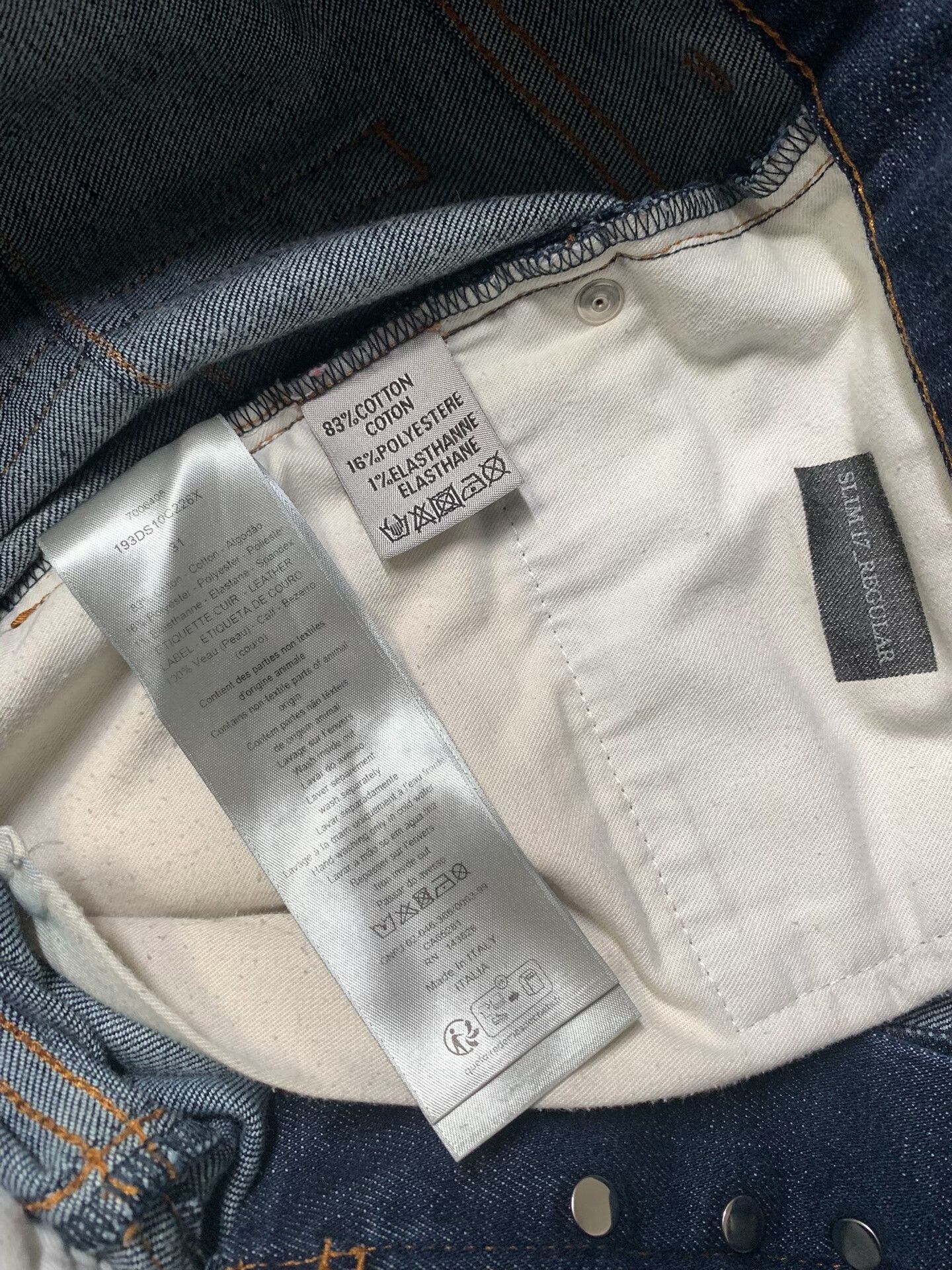 Dior Dior Jeans with Cuff Full Print Size US 31 - 6 Thumbnail