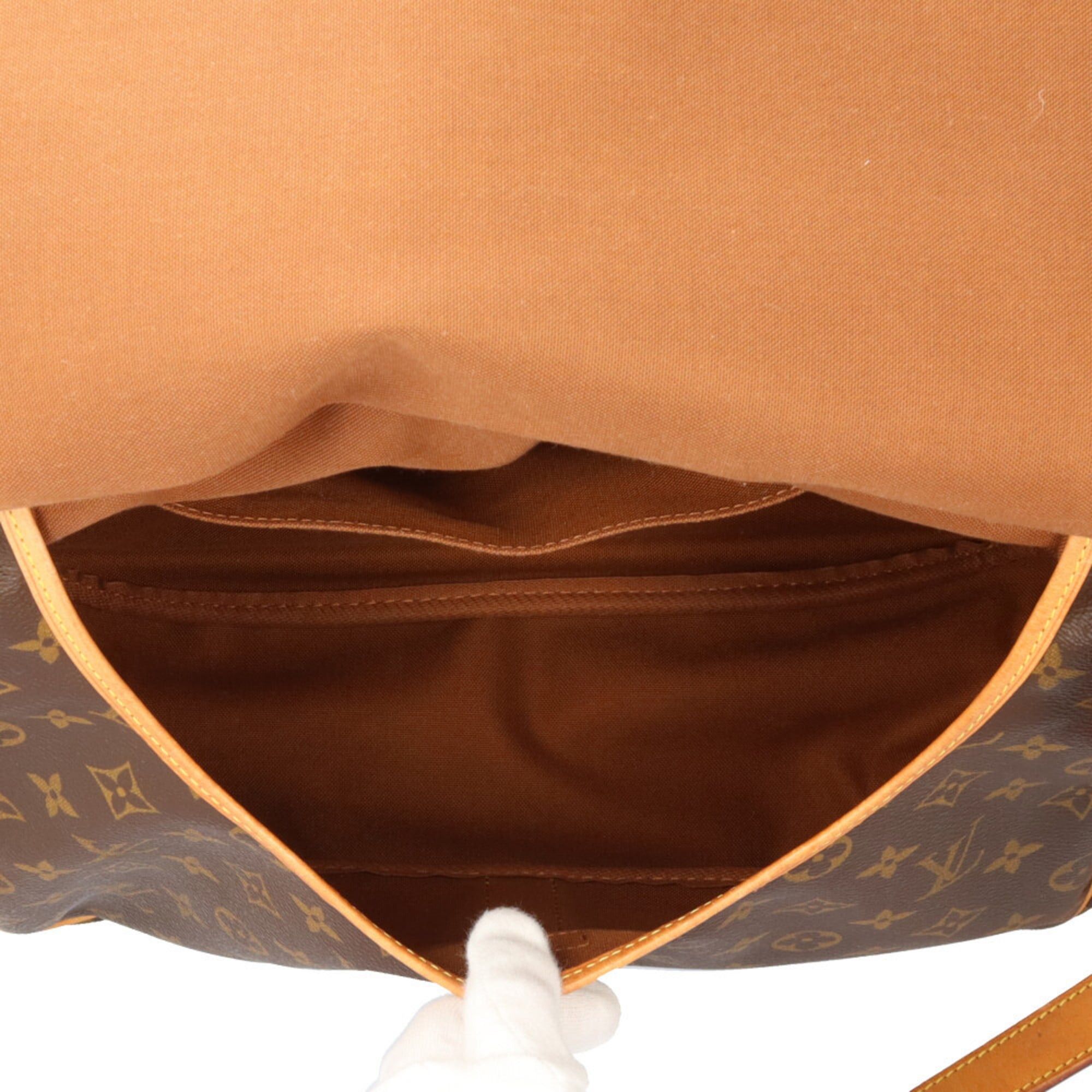 Louis Vuitton Pre-owned Louis Vuitton Saumur 35 Monogram Shoulder Bag in Canvas (M42254) Brown, Women's Size ONE SIZE - 9 Thumbnail