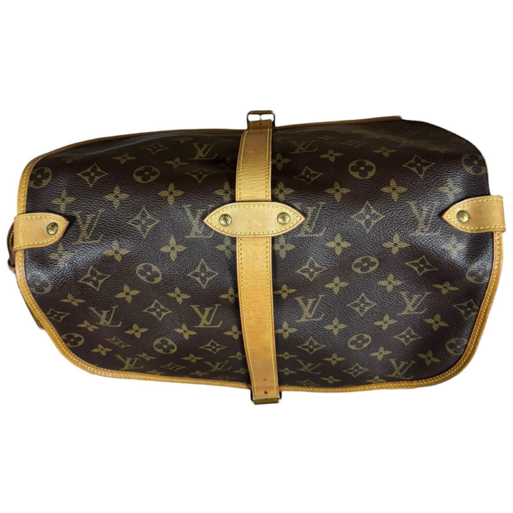 Louis Vuitton Pre-owned Louis Vuitton Saumur 35 Monogram Shoulder Bag in Canvas (M42254) Brown, Women's Size ONE SIZE - 12 Thumbnail