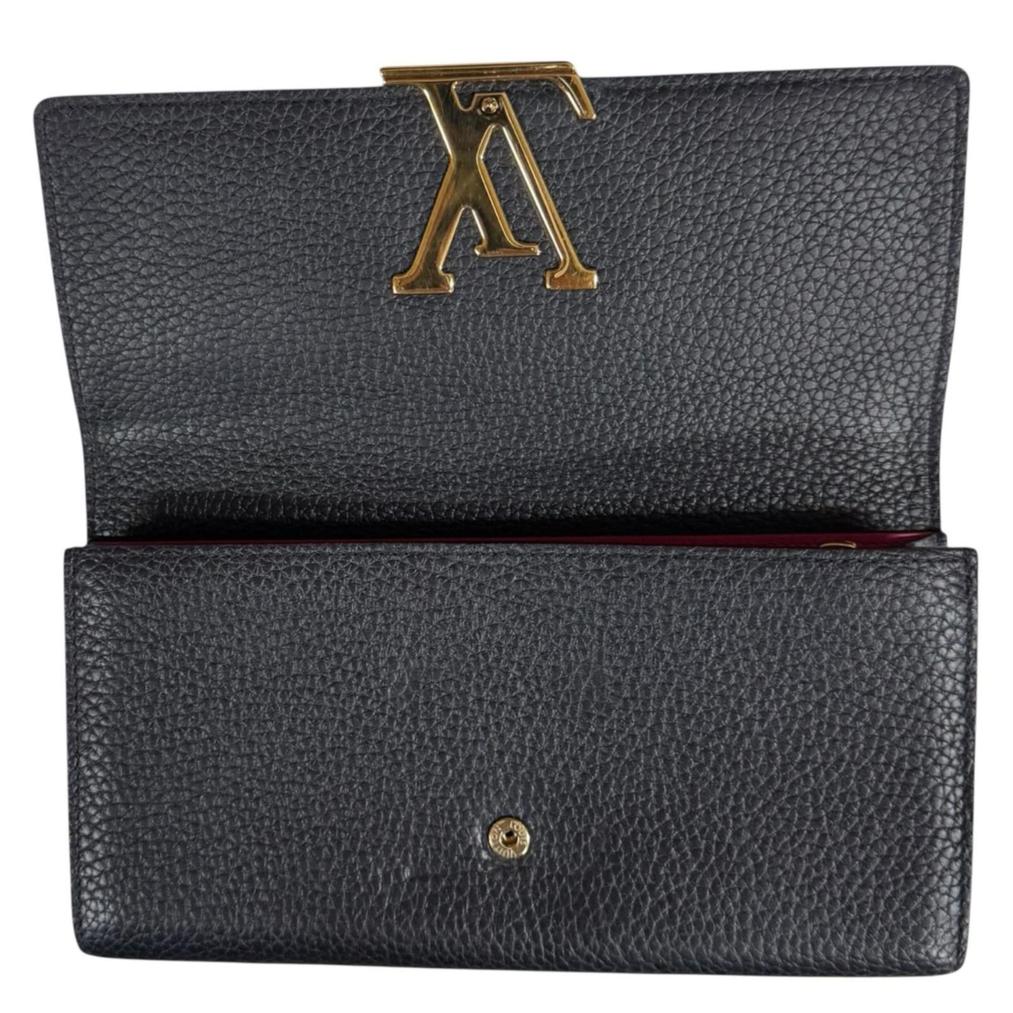 Louis Vuitton Pre-owned Louis Vuitton Portefeuille Capucines Taurillon Leather Long Wallet, M61248, Women's Size ONE SIZE - 9 Thumbnail