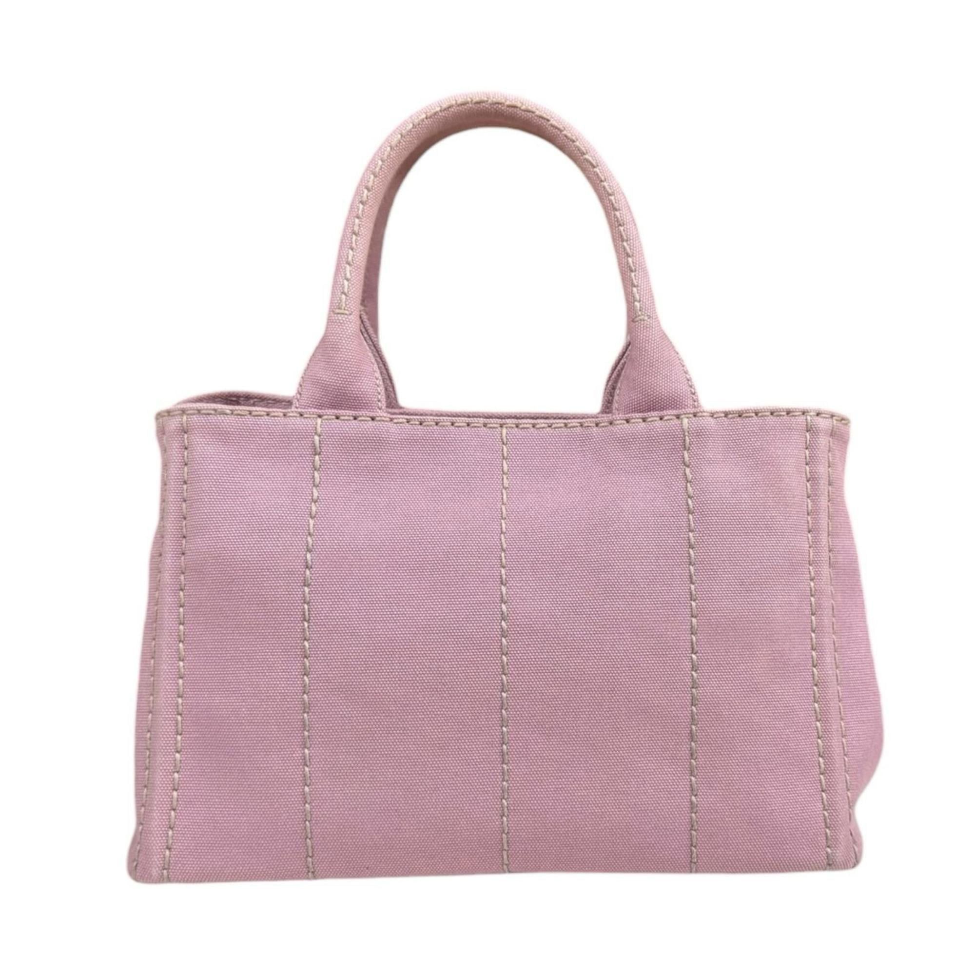 Prada Pre-owned Prada Canapa Tote SS Shoulder Bag, Canvas 1BG439, Pink, Women's, 2-Way Size ONE SIZE - 3 Thumbnail