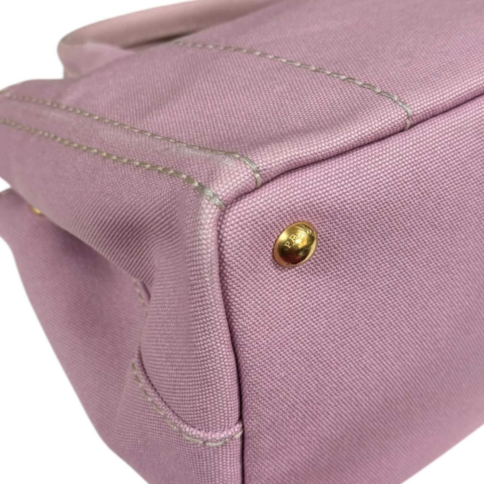 Prada Pre-owned Prada Canapa Tote SS Shoulder Bag, Canvas 1BG439, Pink, Women's, 2-Way Size ONE SIZE - 10 Thumbnail
