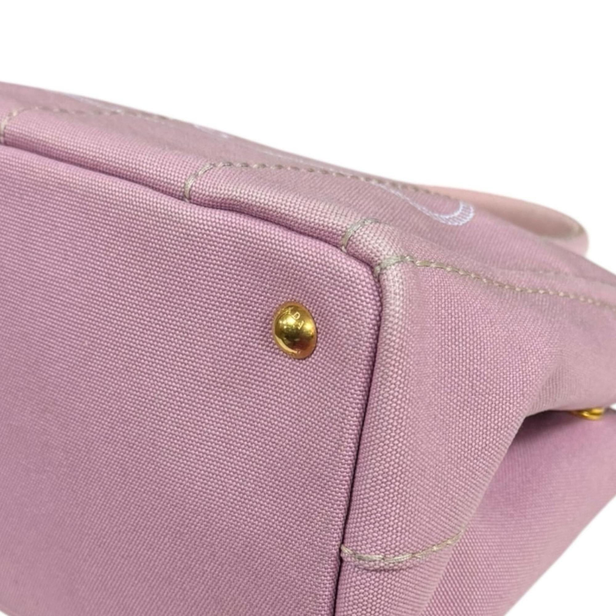 Prada Pre-owned Prada Canapa Tote SS Shoulder Bag, Canvas 1BG439, Pink, Women's, 2-Way Size ONE SIZE - 9 Thumbnail