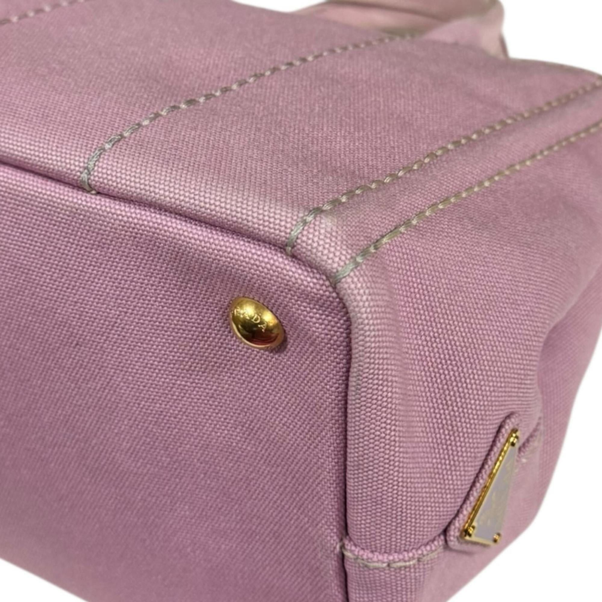 Prada Pre-owned Prada Canapa Tote SS Shoulder Bag, Canvas 1BG439, Pink, Women's, 2-Way Size ONE SIZE - 11 Thumbnail