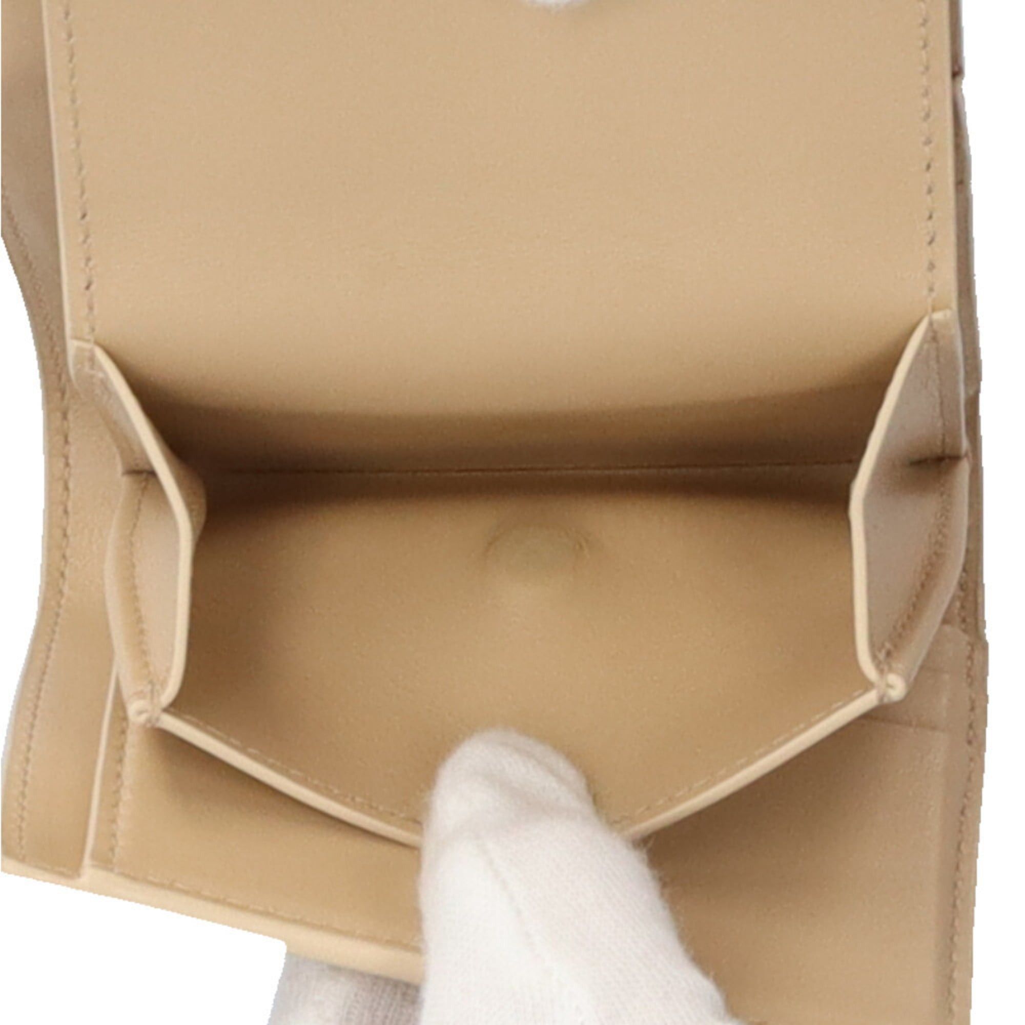 Celine Celine Small Flap Wallet, Tri-fold Leather, 10D783DPV.38SI, Women's, Pre-owned Size ONE SIZE - 7 Thumbnail