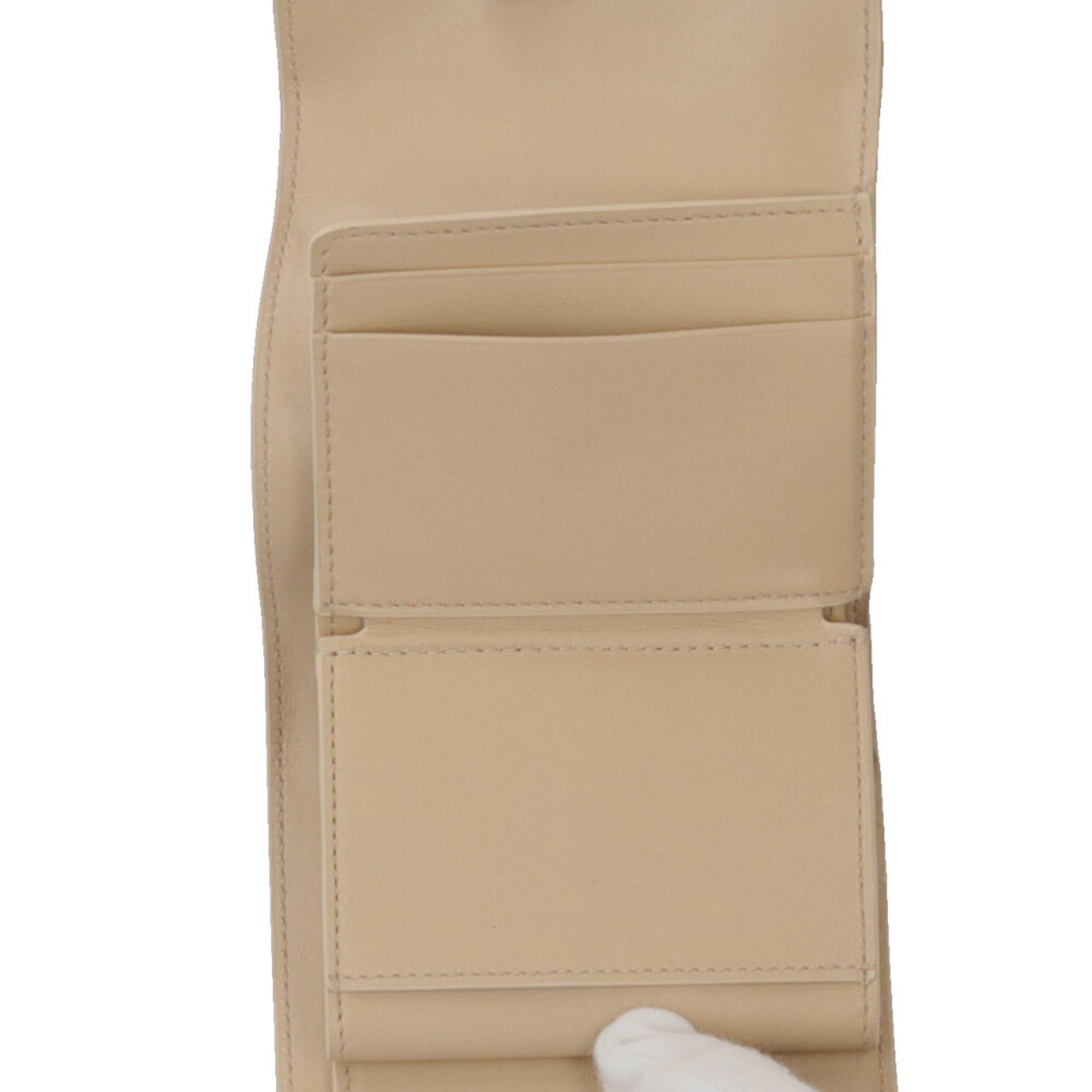 Celine Celine Small Flap Wallet, Tri-fold Leather, 10D783DPV.38SI, Women's, Pre-owned Size ONE SIZE - 9 Thumbnail