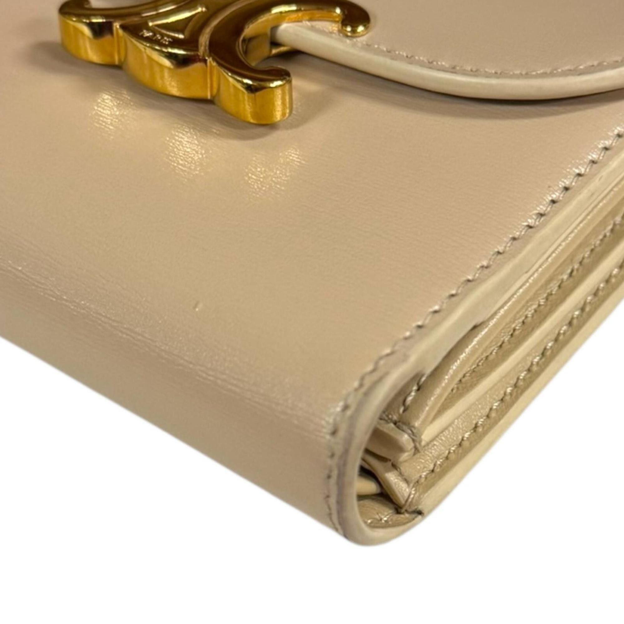 Celine Celine Small Flap Wallet, Tri-fold Leather, 10D783DPV.38SI, Women's, Pre-owned Size ONE SIZE - 14 Thumbnail
