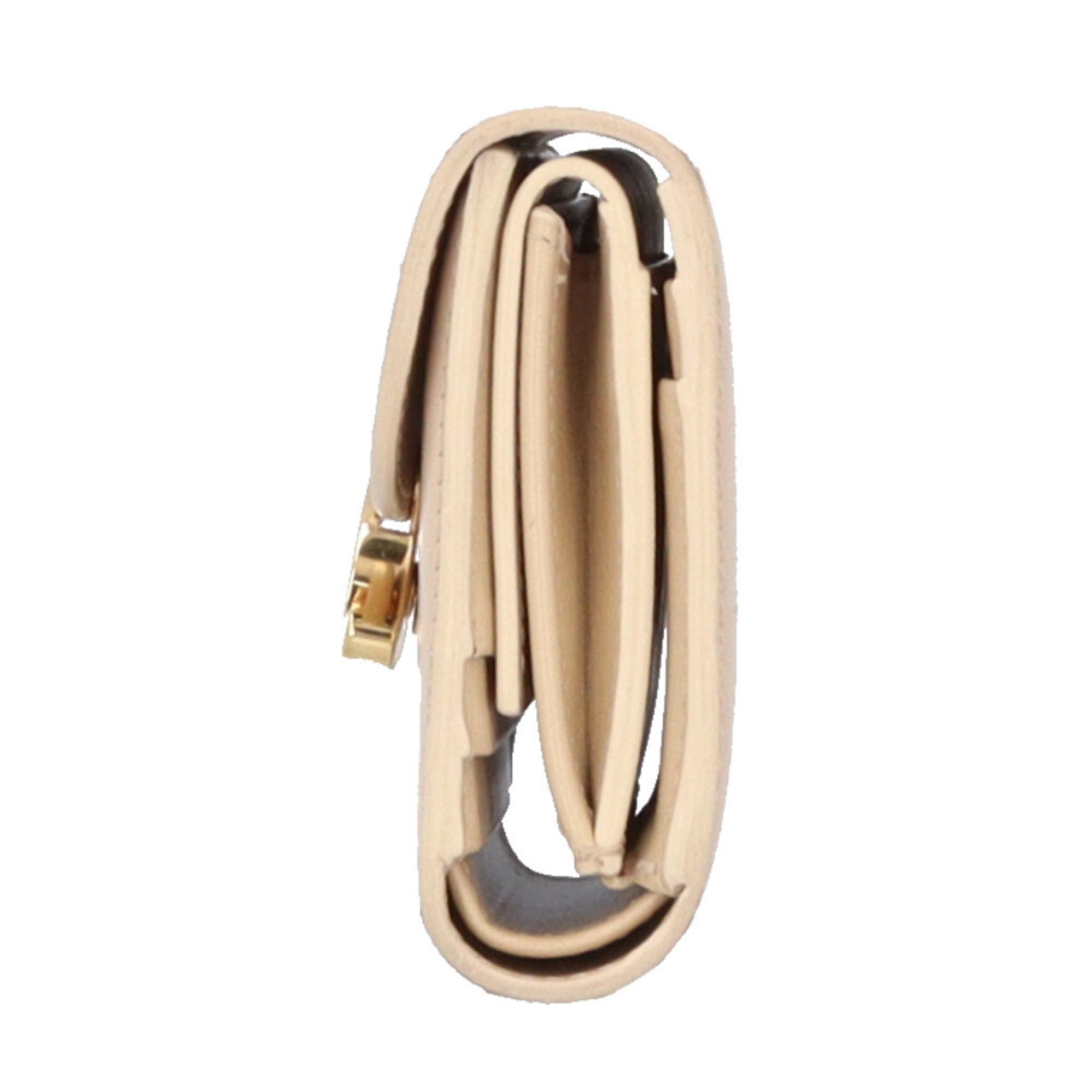 Celine Celine Small Flap Wallet, Tri-fold Leather, 10D783DPV.38SI, Women's, Pre-owned Size ONE SIZE - 4 Thumbnail