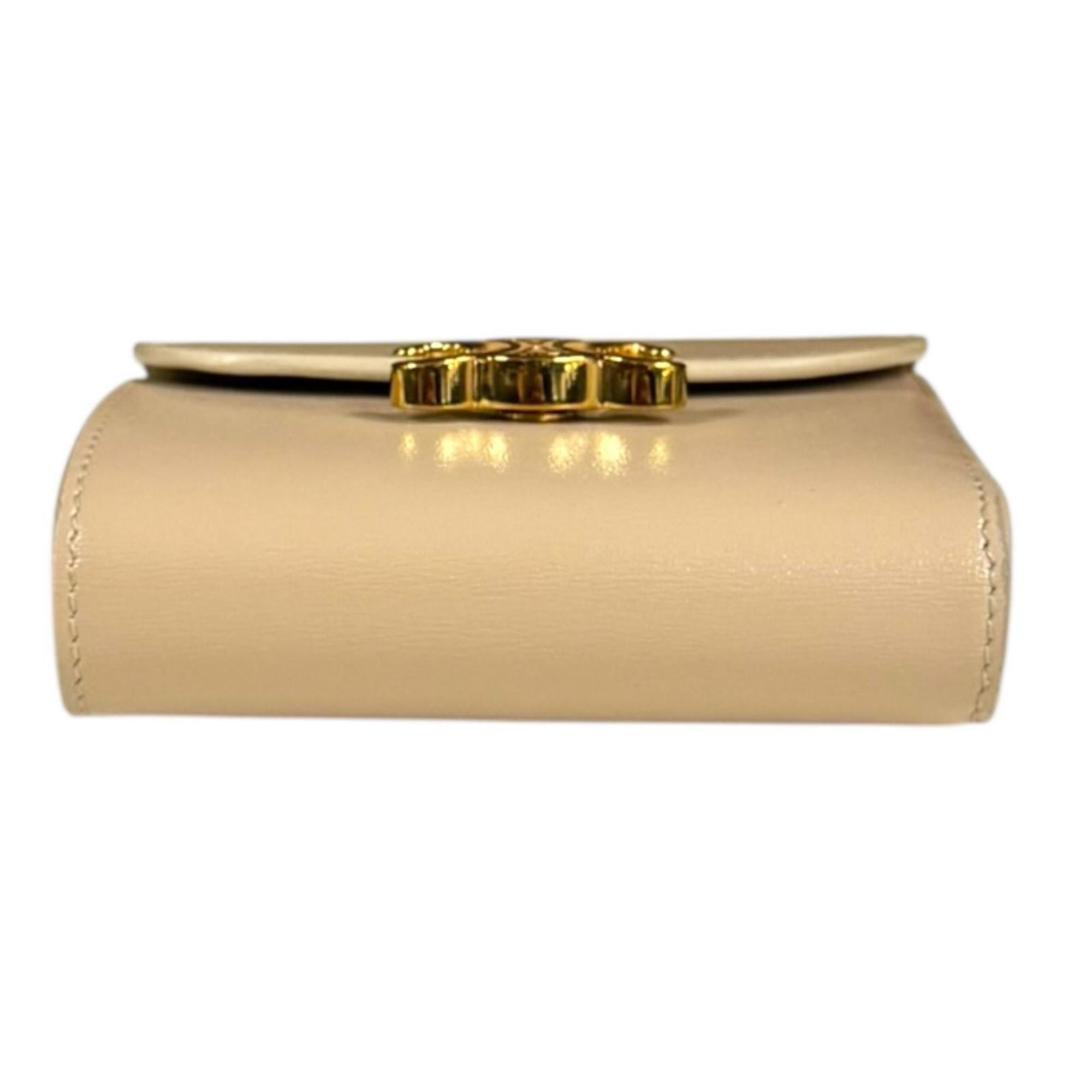 Celine Celine Small Flap Wallet, Tri-fold Leather, 10D783DPV.38SI, Women's, Pre-owned Size ONE SIZE - 5 Thumbnail