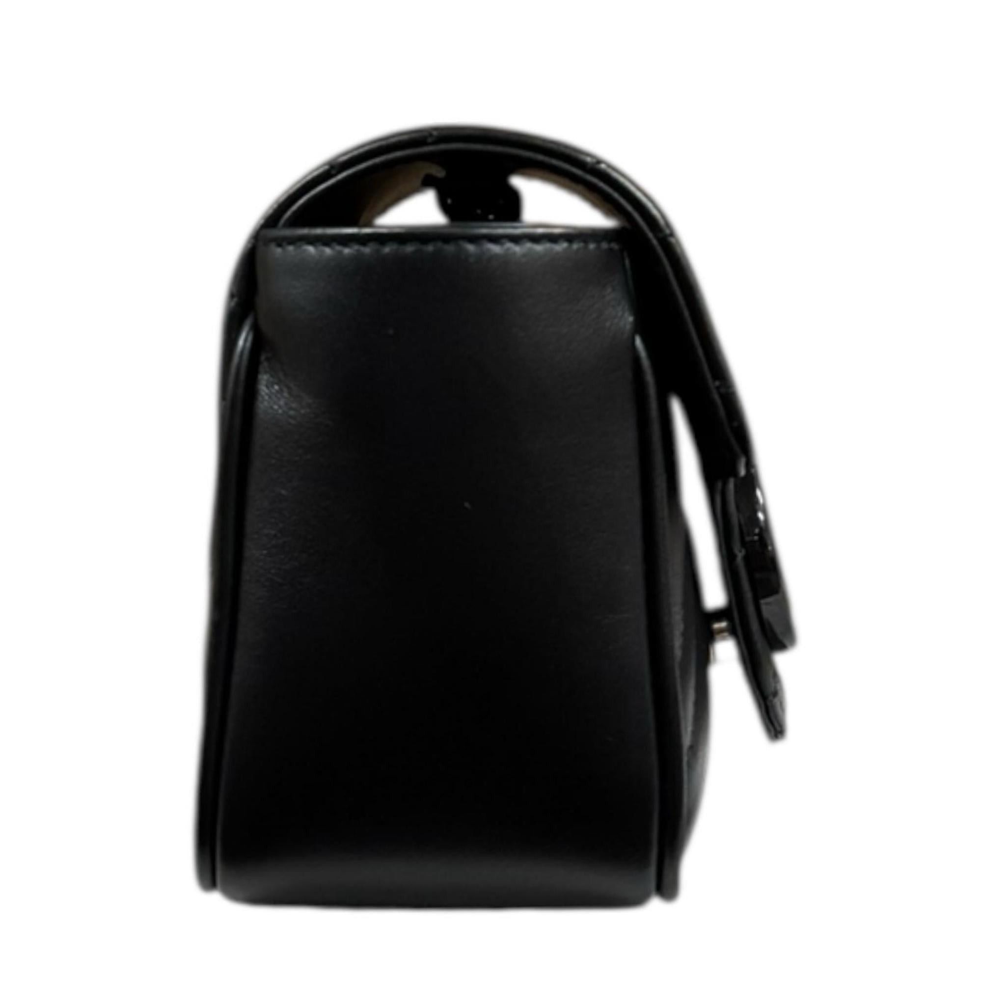 Gucci Gucci Mini Pochette GG Marmont Shoulder Bag, Leather 739599, Black, Women's, Pre-owned GUCCI Belt Bag Size ONE SIZE - 5 Thumbnail
