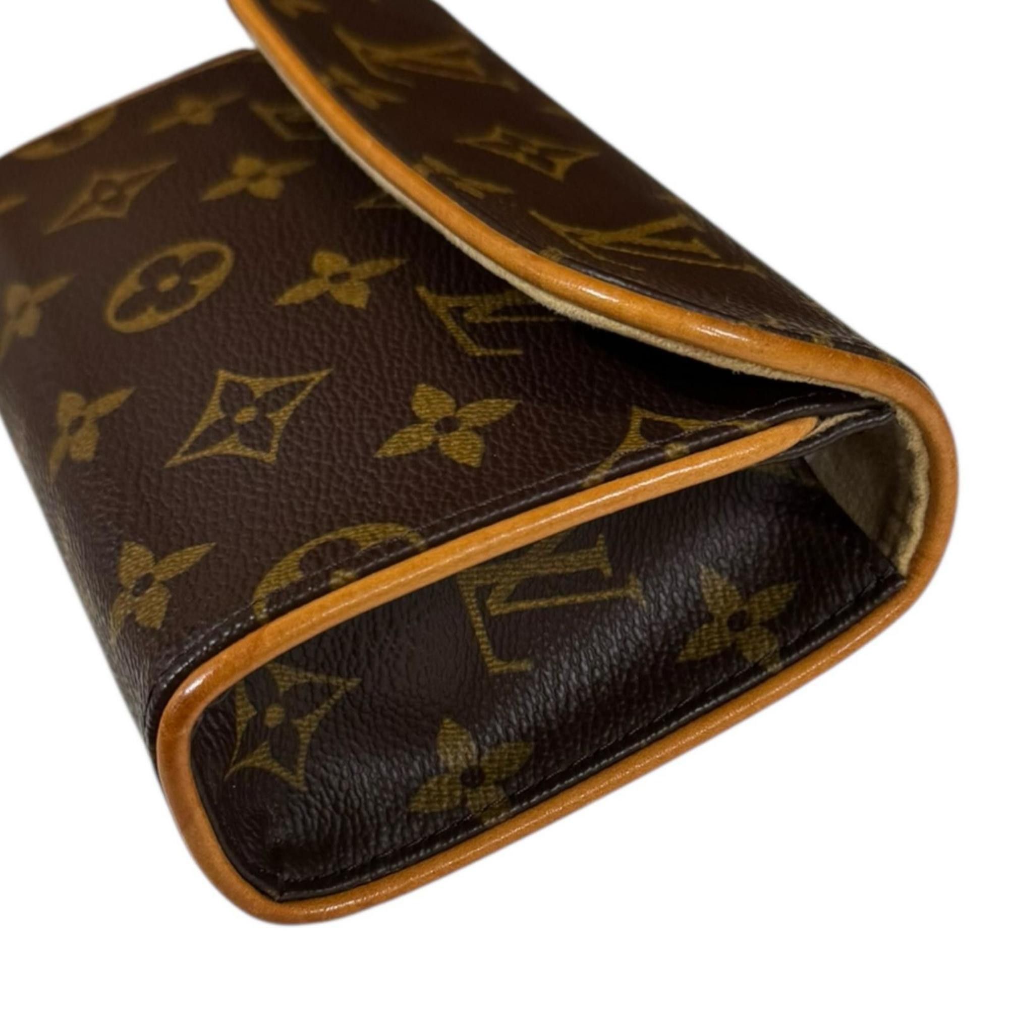 Pre-owned Louis Vuitton Pochette Florentine Monogram Waist Bag in Canvas (M51855) Brown. Women's.