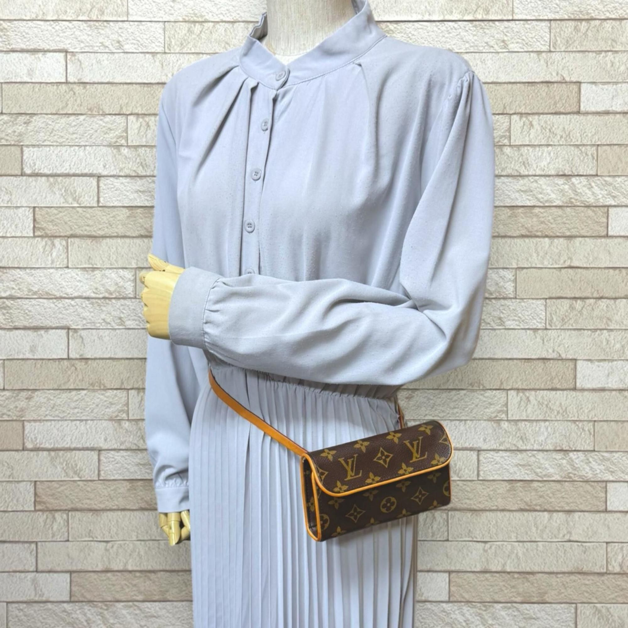Pre-owned Louis Vuitton Pochette Florentine Monogram Waist Bag in Canvas (M51855) Brown. Women's.