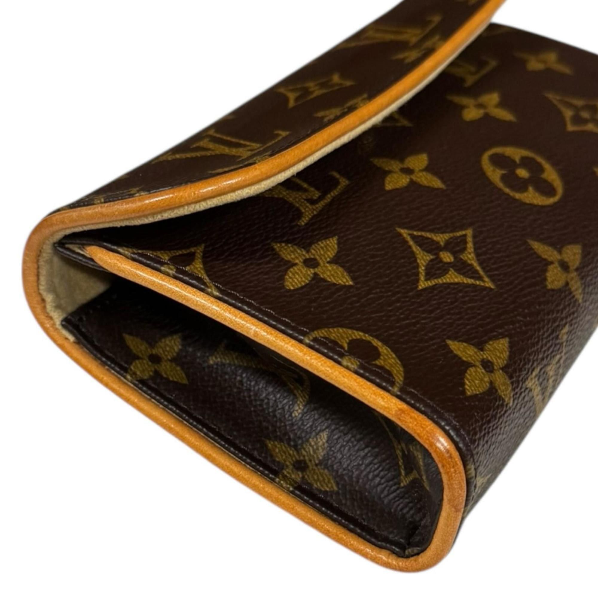 Pre-owned Louis Vuitton Pochette Florentine Monogram Waist Bag in Canvas (M51855) Brown. Women's.
