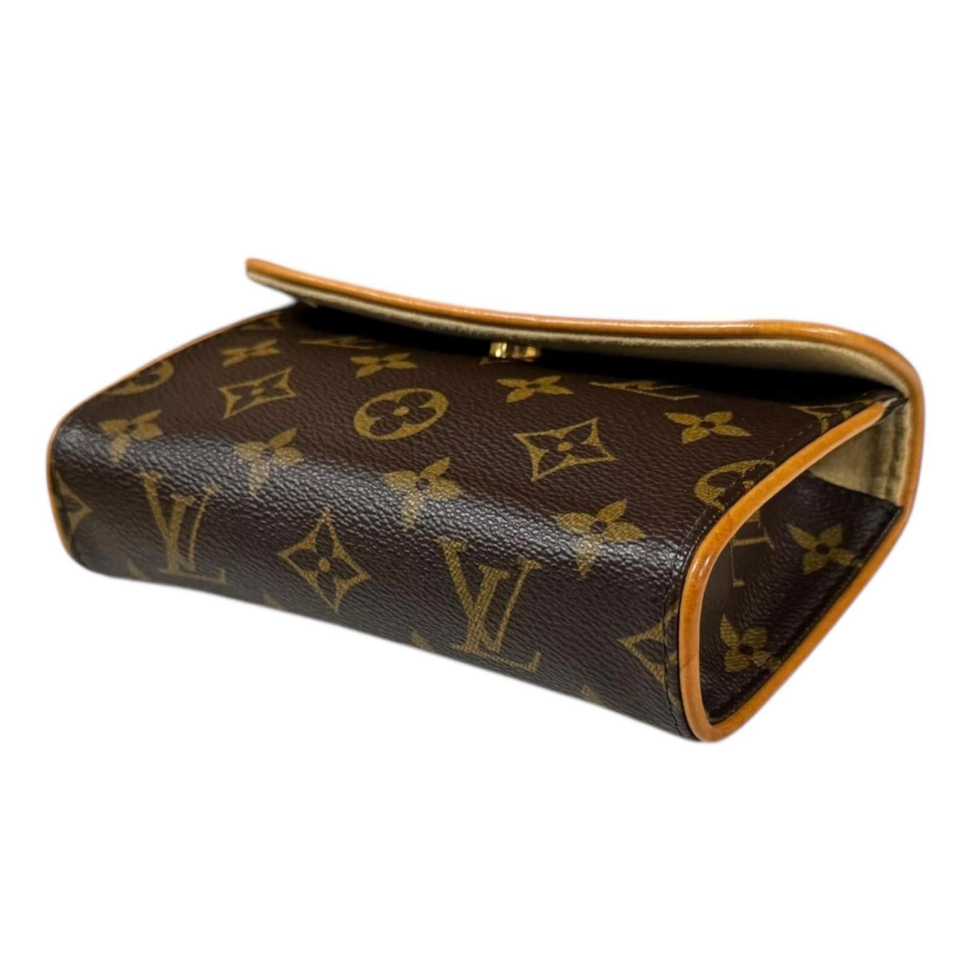 Pre-owned Louis Vuitton Pochette Florentine Monogram Waist Bag in Canvas (M51855) Brown. Women's.