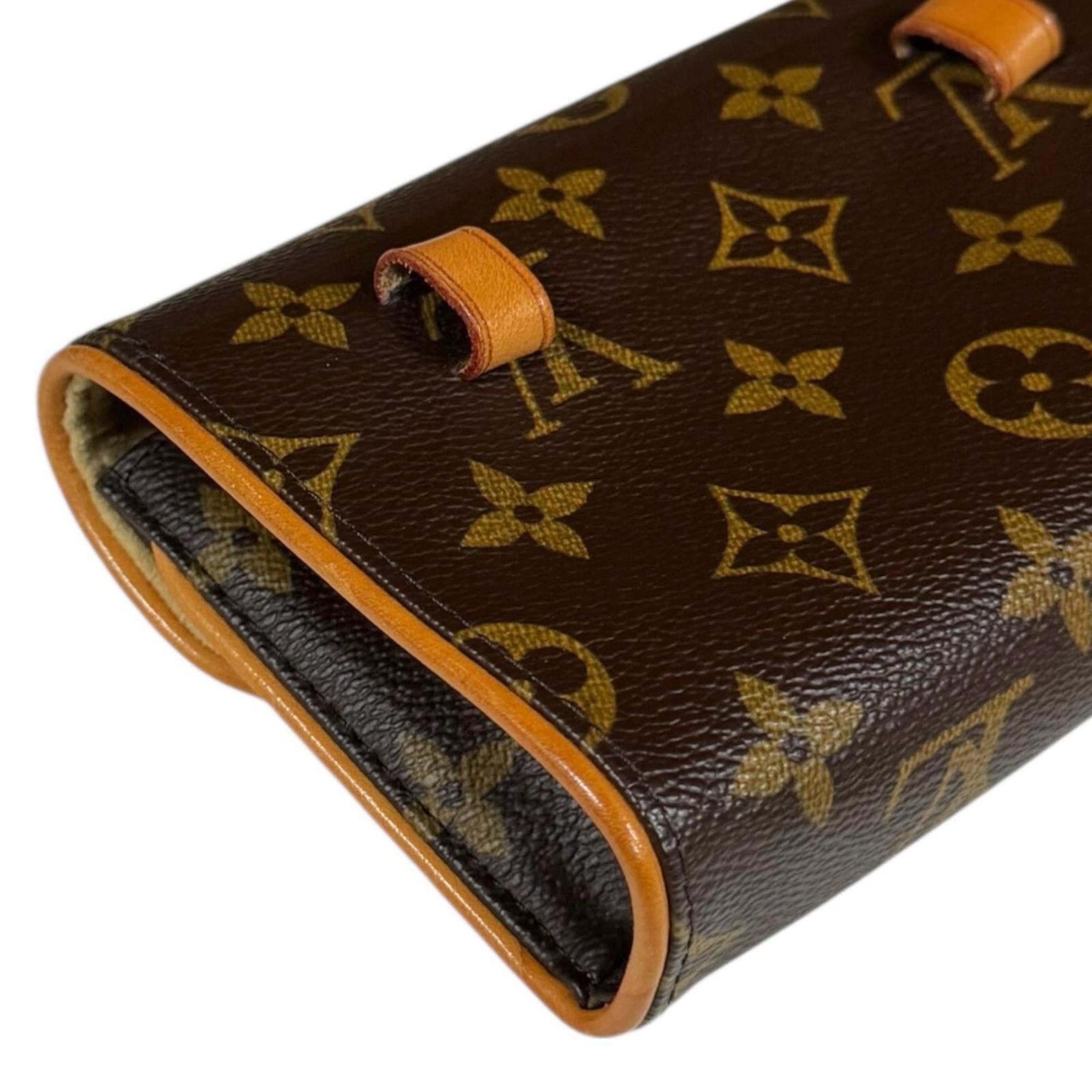 Pre-owned Louis Vuitton Pochette Florentine Monogram Waist Bag in Canvas (M51855) Brown. Women's.