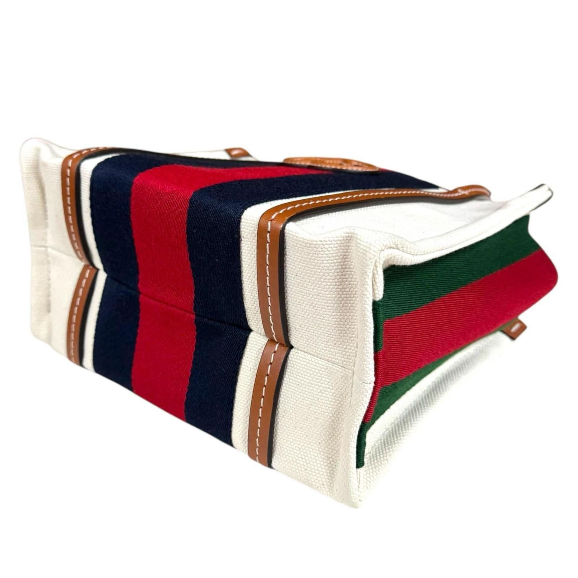 Gucci Pre-owned Gucci Interlocking G Mini Tote Bag Shoulder Canvas 727735 White Women's GUCCI Size ONE SIZE - 6 Thumbnail