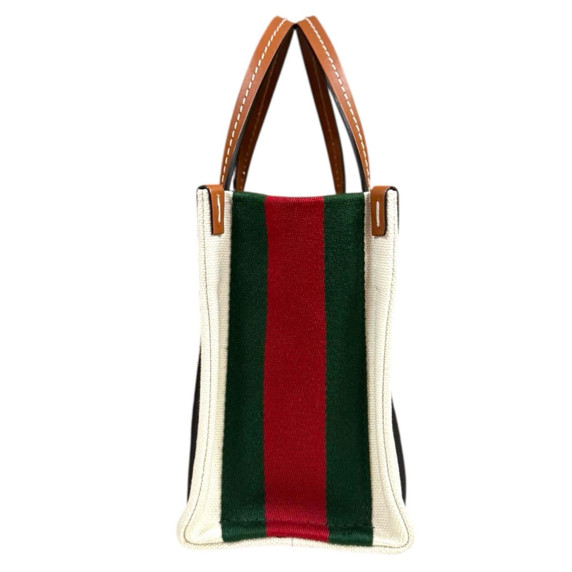 Gucci Pre-owned Gucci Interlocking G Mini Tote Bag Shoulder Canvas 727735 White Women's GUCCI Size ONE SIZE - 5 Thumbnail