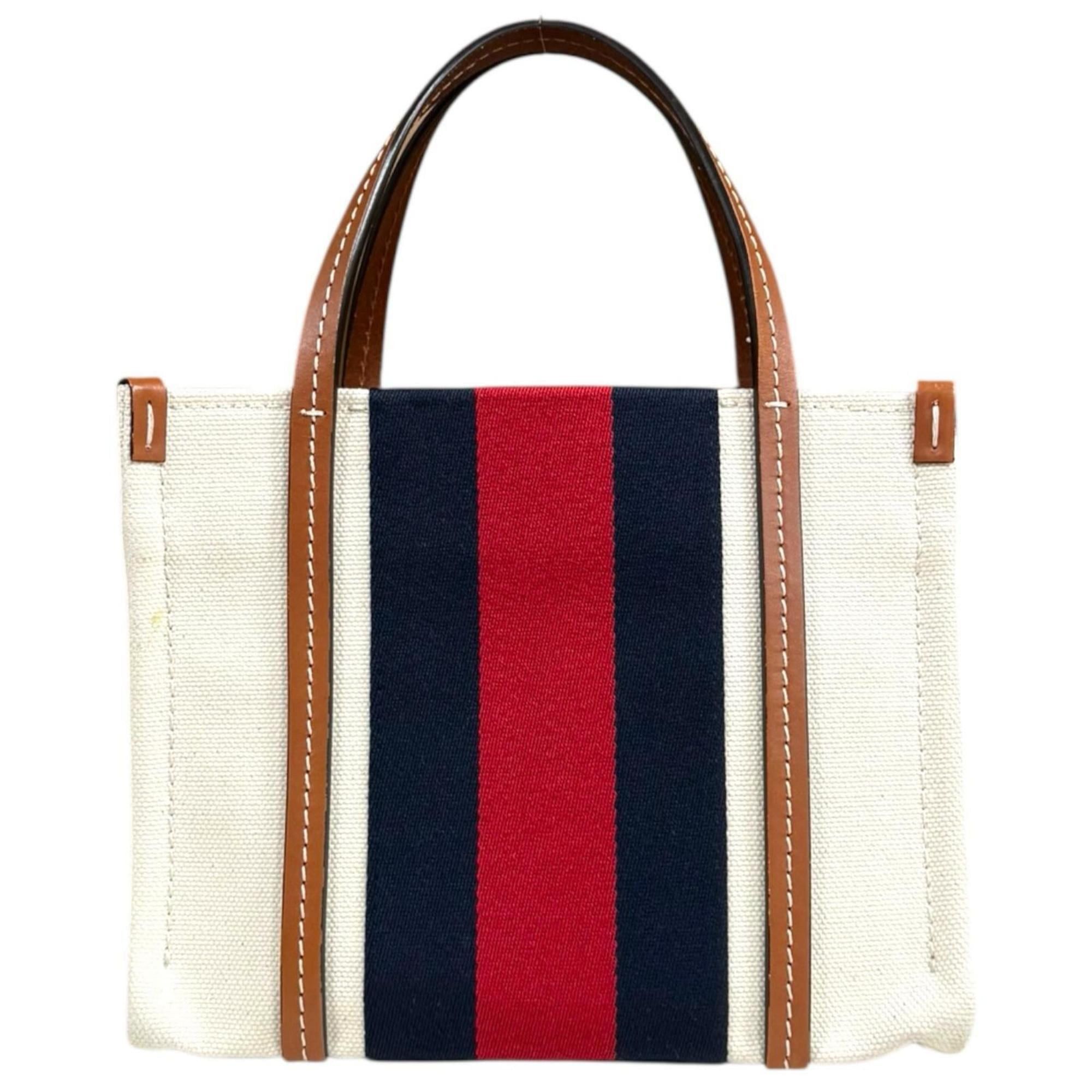 Gucci Pre-owned Gucci Interlocking G Mini Tote Bag Shoulder Canvas 727735 White Women's GUCCI Size ONE SIZE - 3 Thumbnail