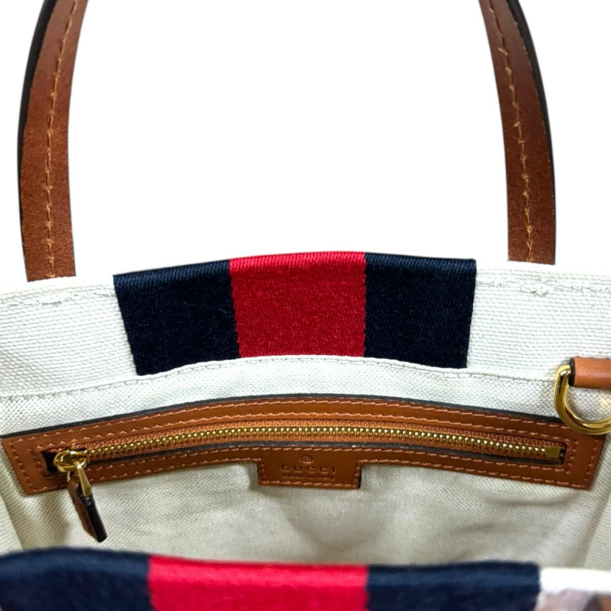 Gucci Pre-owned Gucci Interlocking G Mini Tote Bag Shoulder Canvas 727735 White Women's GUCCI Size ONE SIZE - 8 Thumbnail