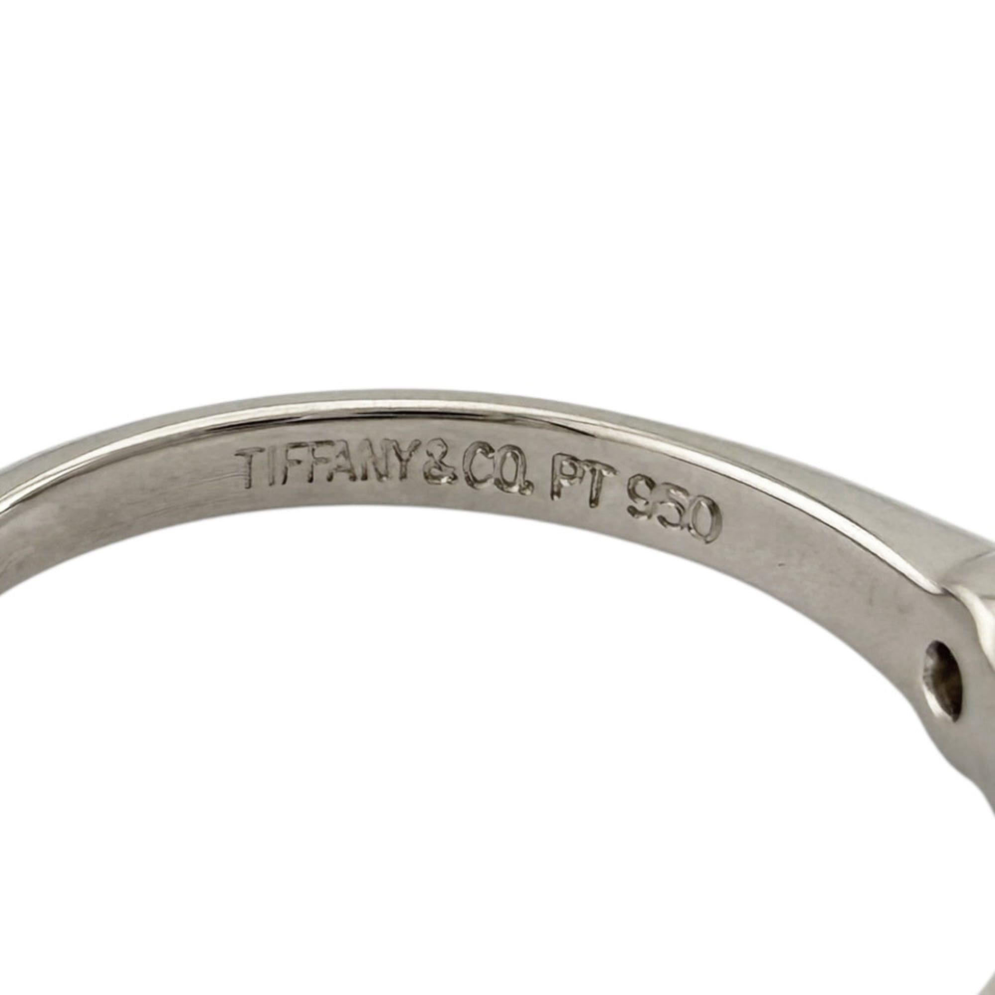 Pre-owned Tiffany & Co. solitaire ring in platinum with a 0.32ct diamond.