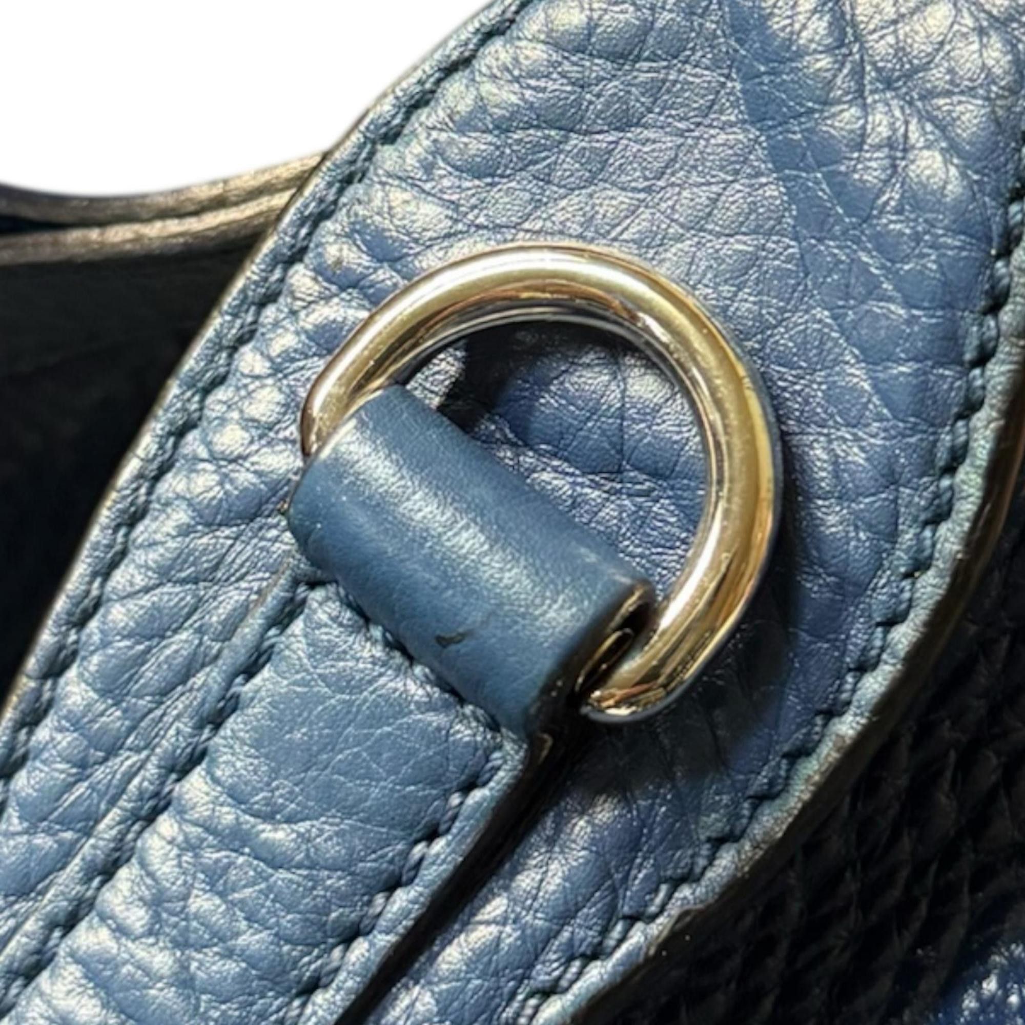 Gucci Pre-owned Gucci Iconbit Tote Bag Shoulder Bag, Leather 232950, Blue, Women's Size ONE SIZE - 16 Thumbnail