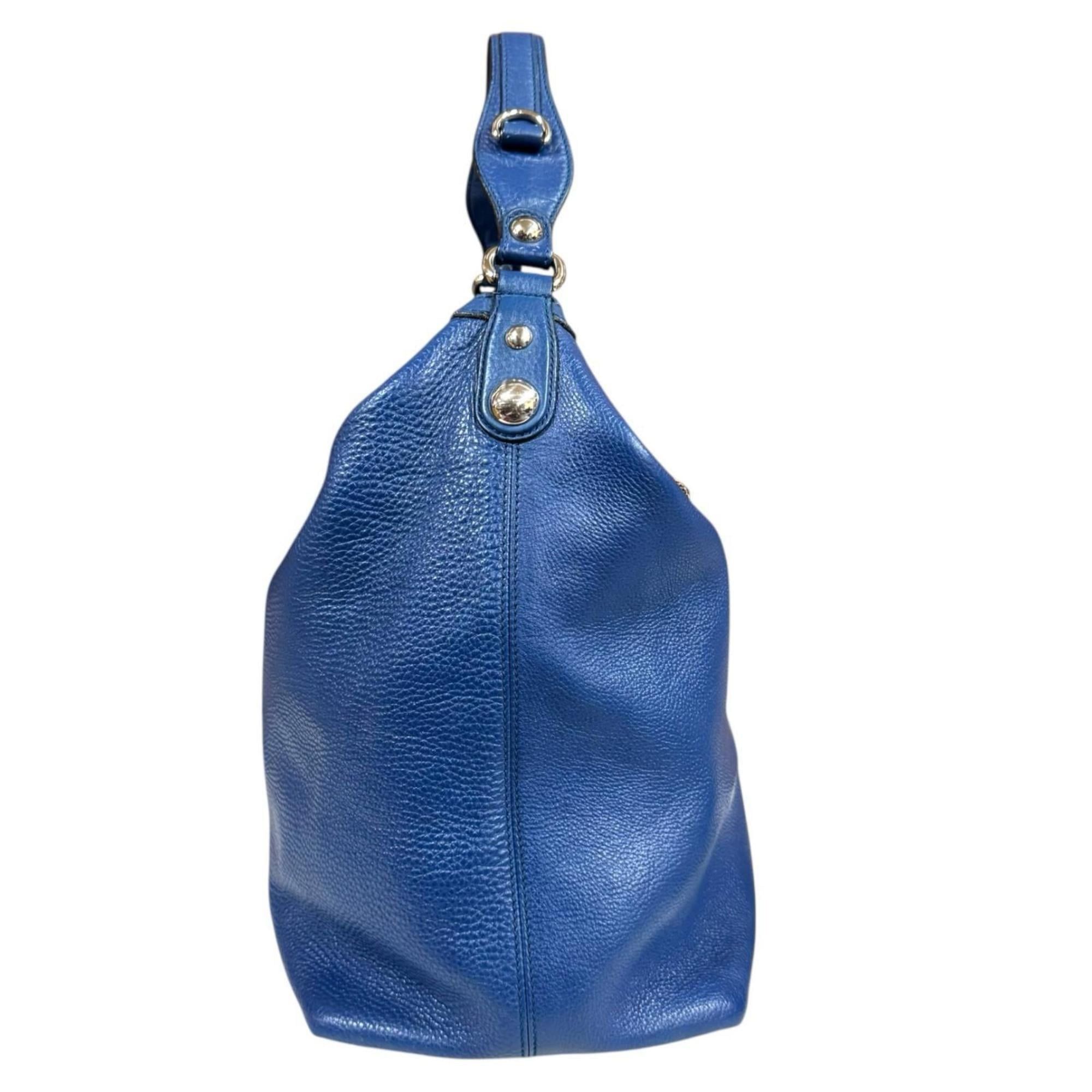 Gucci Pre-owned Gucci Iconbit Tote Bag Shoulder Bag, Leather 232950, Blue, Women's Size ONE SIZE - 4 Thumbnail