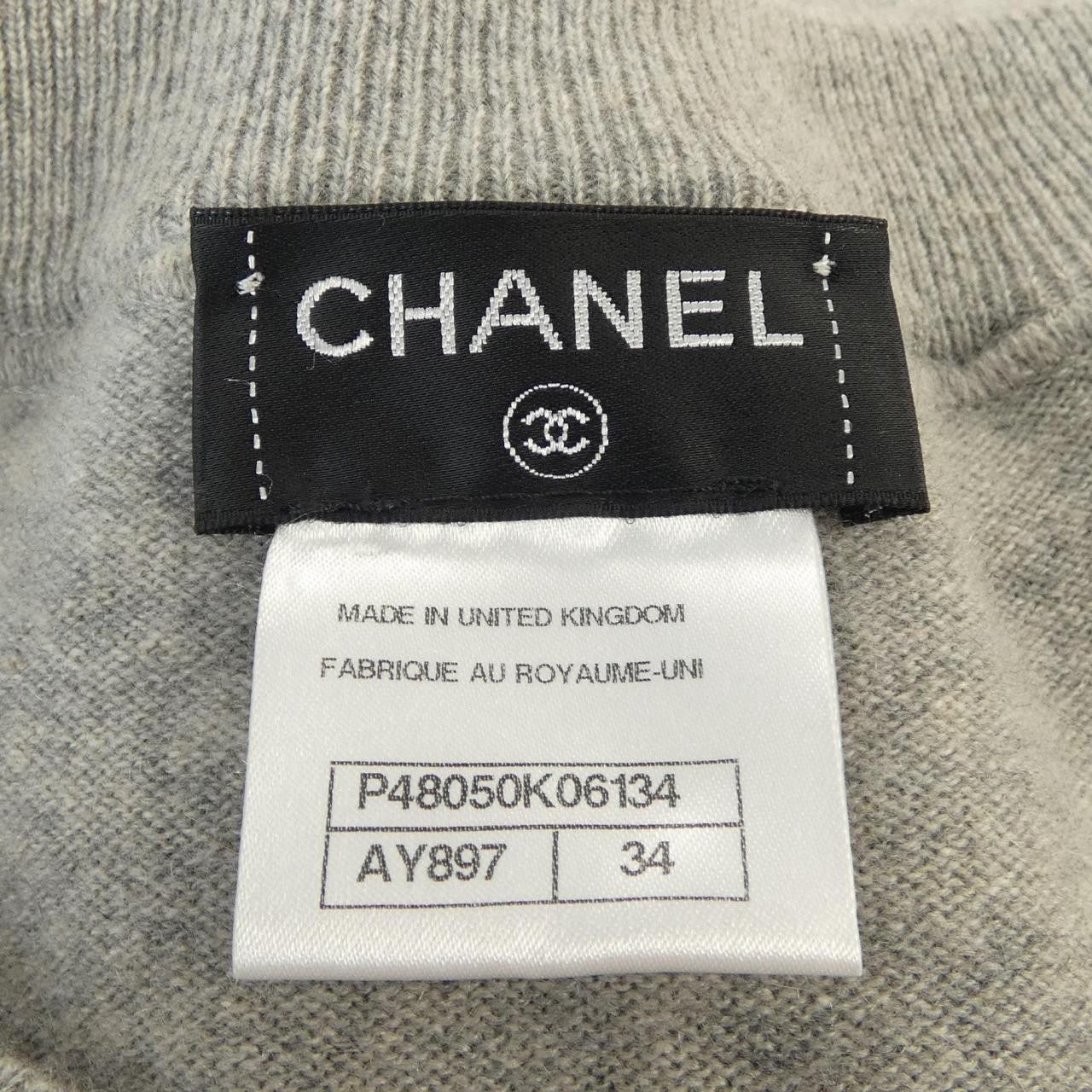 Chanel Chanel Chanel P48050K06134 Cashmere Knitwear Textile Tops P48050K06134 DUTY FREE for USA Size ONE SIZE - 4 Thumbnail