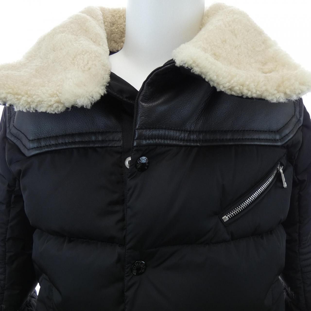 Moncler Moncler Moncler LEO Sheepskin Down Jacket Leather Outerwear LEO DUTY FREE for USA Size ONE SIZE - 7 Thumbnail