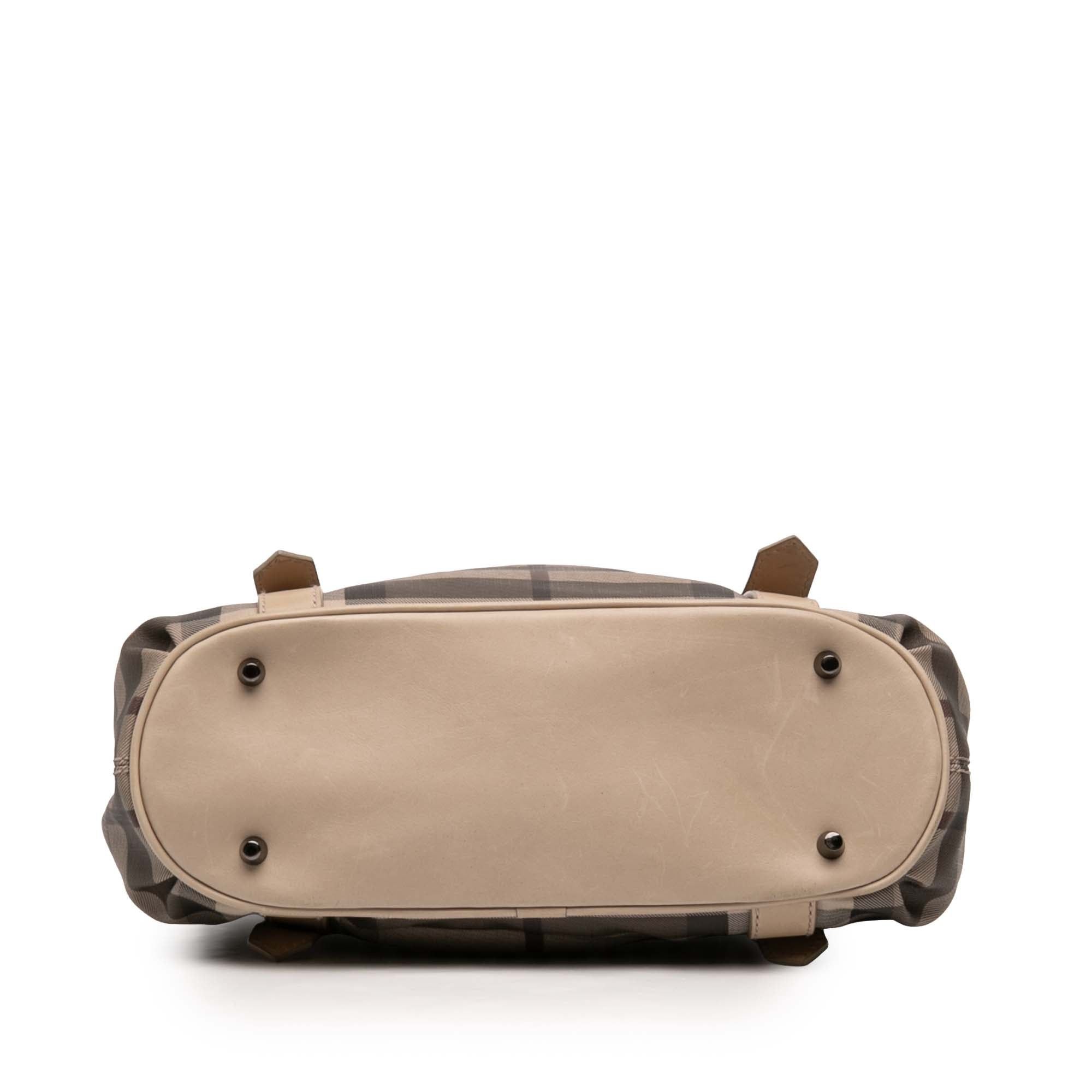 Small Smoke Check Coated Canvas Northfield Satchel