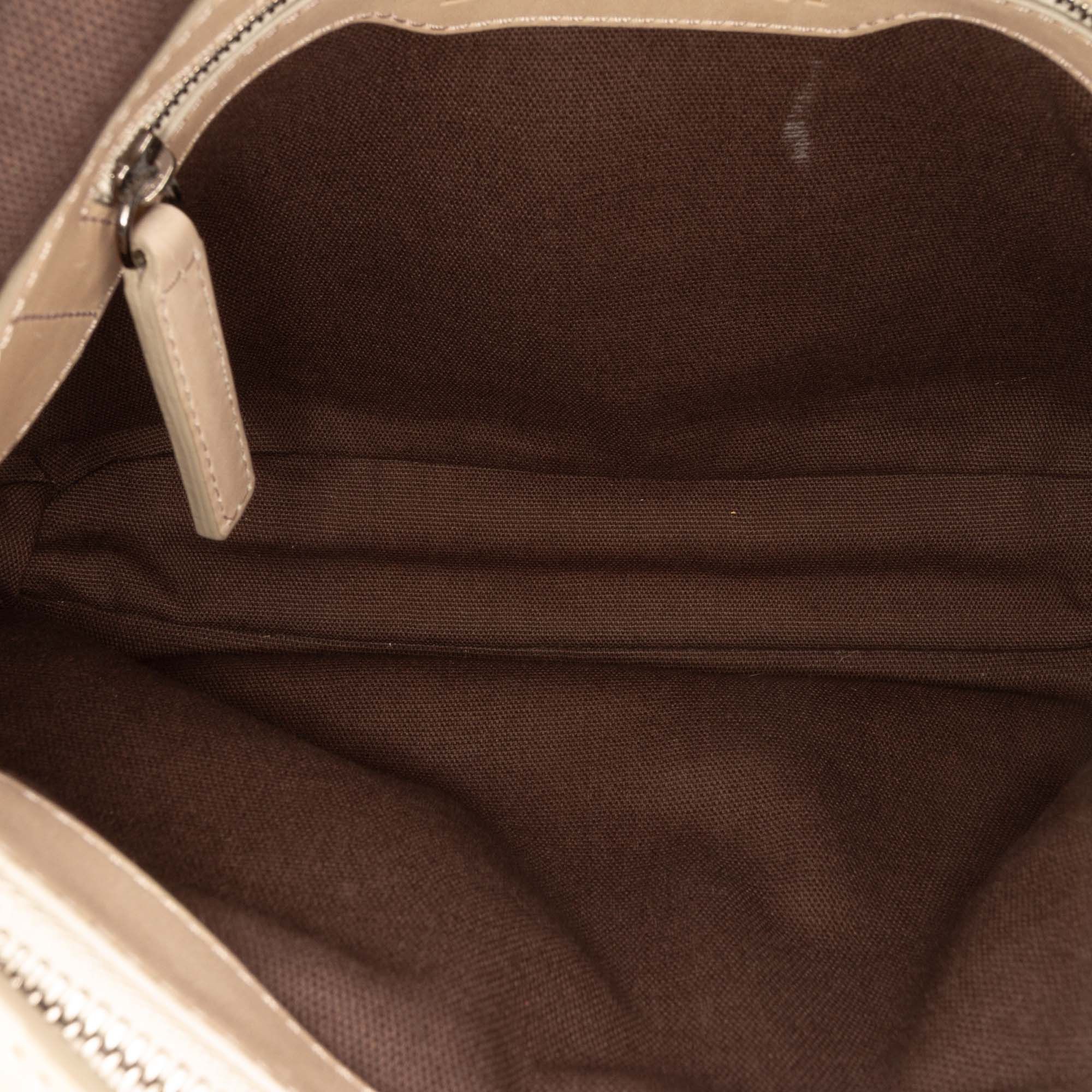 Small Smoke Check Coated Canvas Northfield Satchel