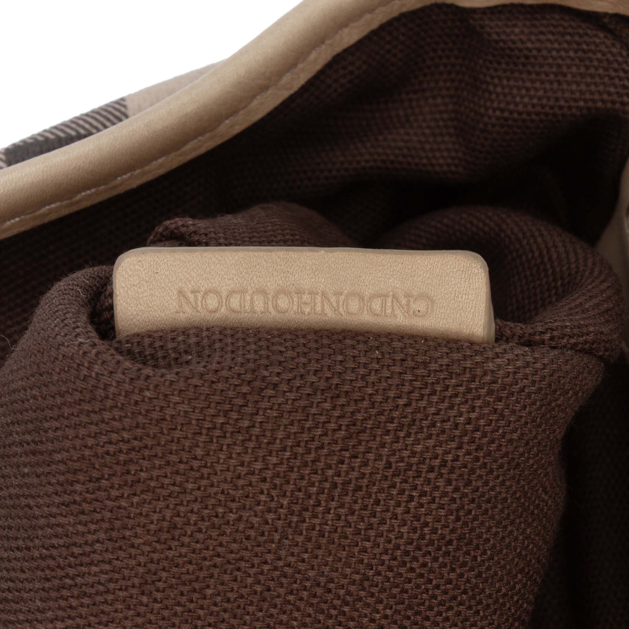 Small Smoke Check Coated Canvas Northfield Satchel